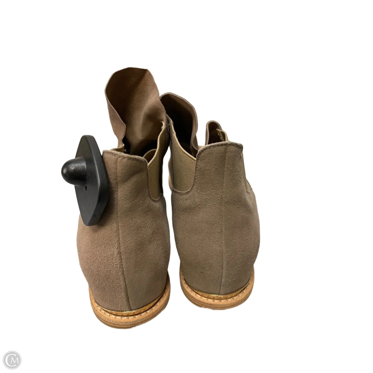 Boots Designer By Stuart Weitzman In Taupe, Size: 10.5