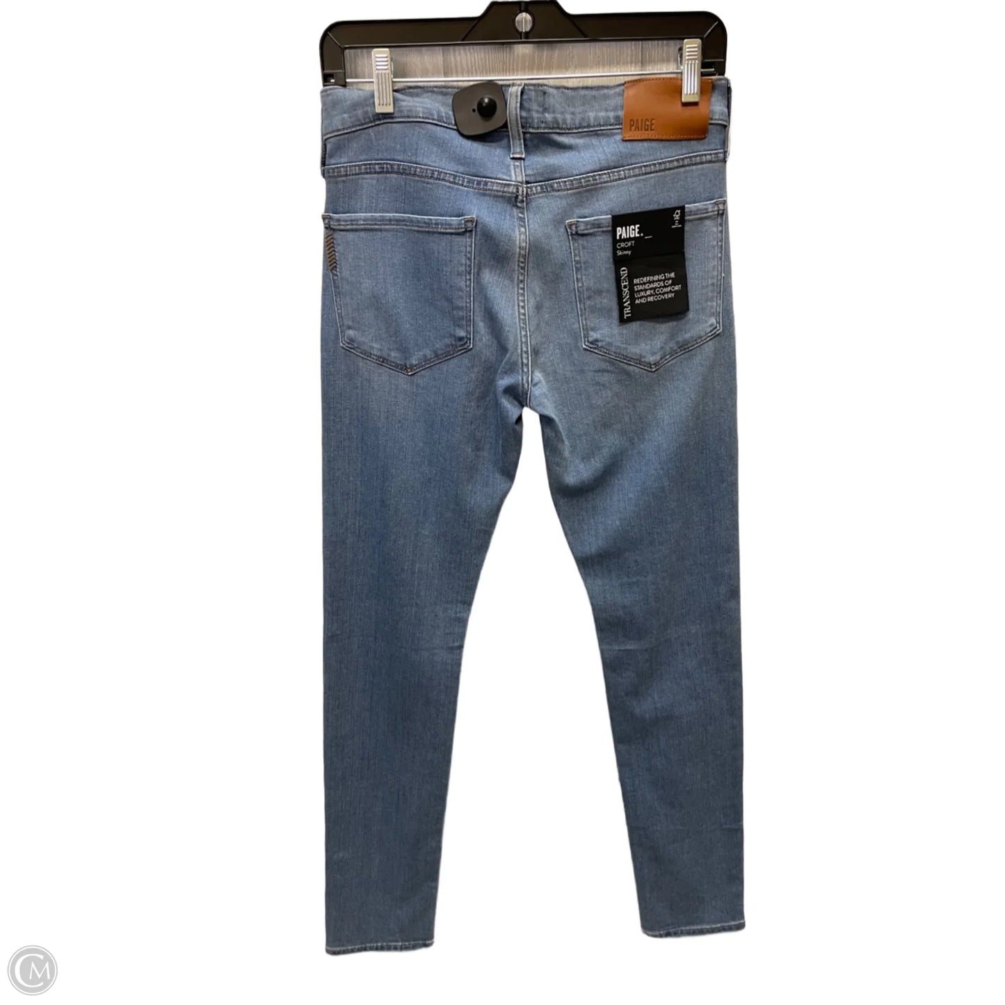 Jeans Straight By Paige In Blue Denim, Size: 6