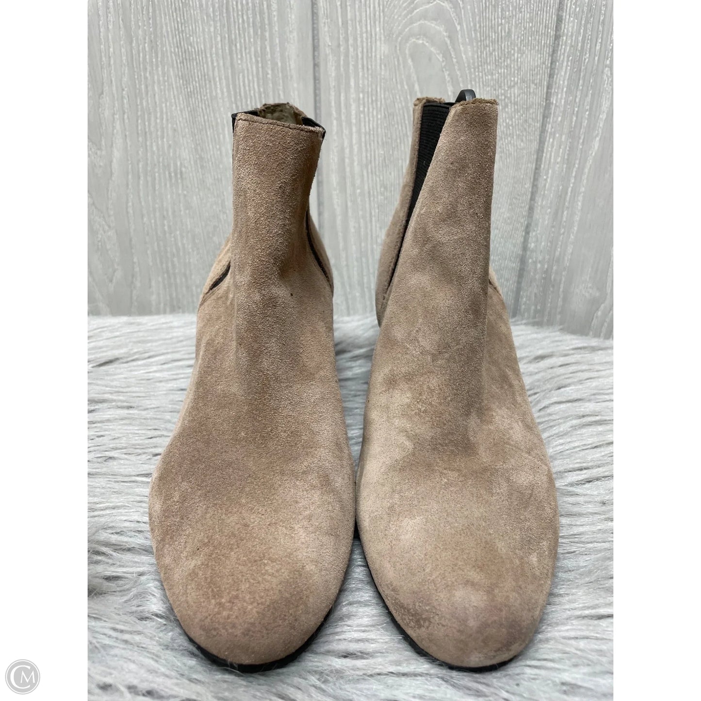 Boots Ankle Heels By Sam Edelman In Tan, Size: 9.5