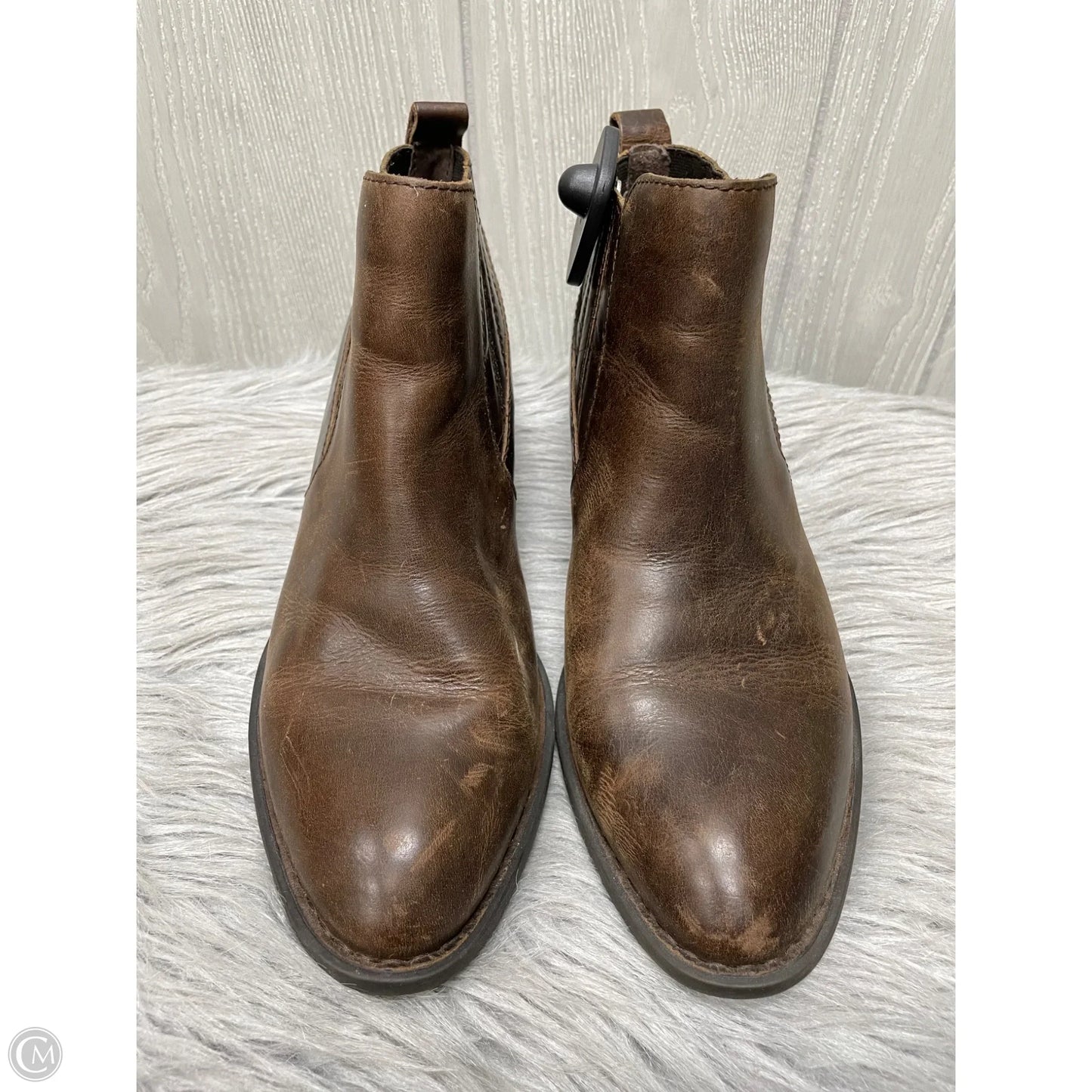 Boots Ankle Heels By Born In Brown, Size: 10
