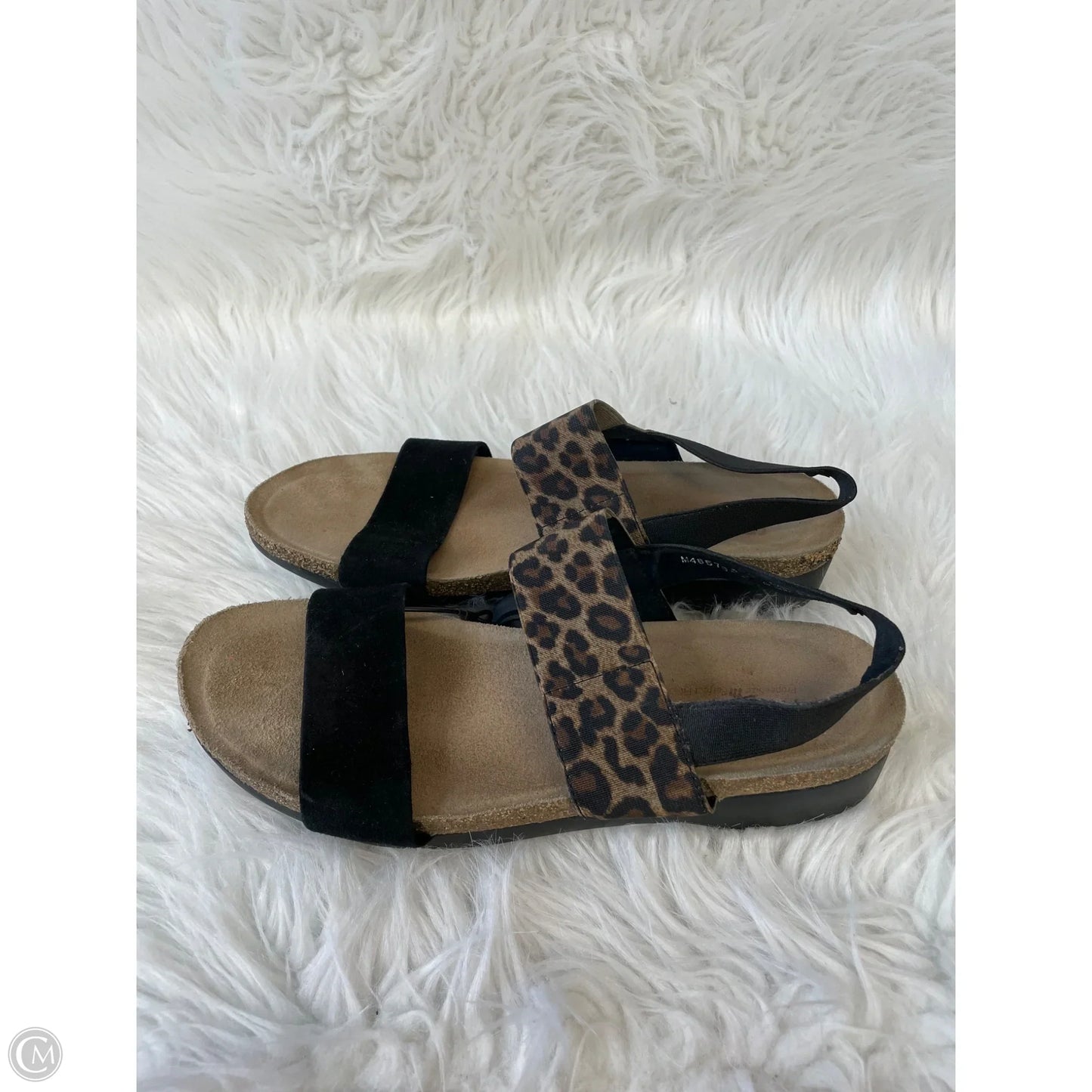 Sandals Heels Wedge By Munro In Animal Print, Size: 9