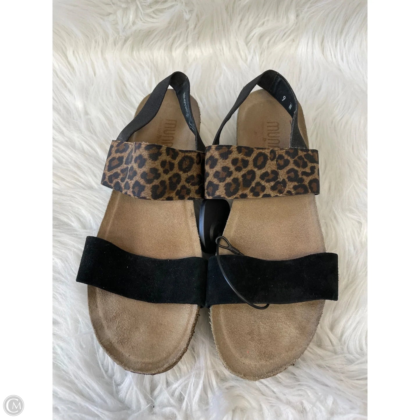 Sandals Heels Wedge By Munro In Animal Print, Size: 9