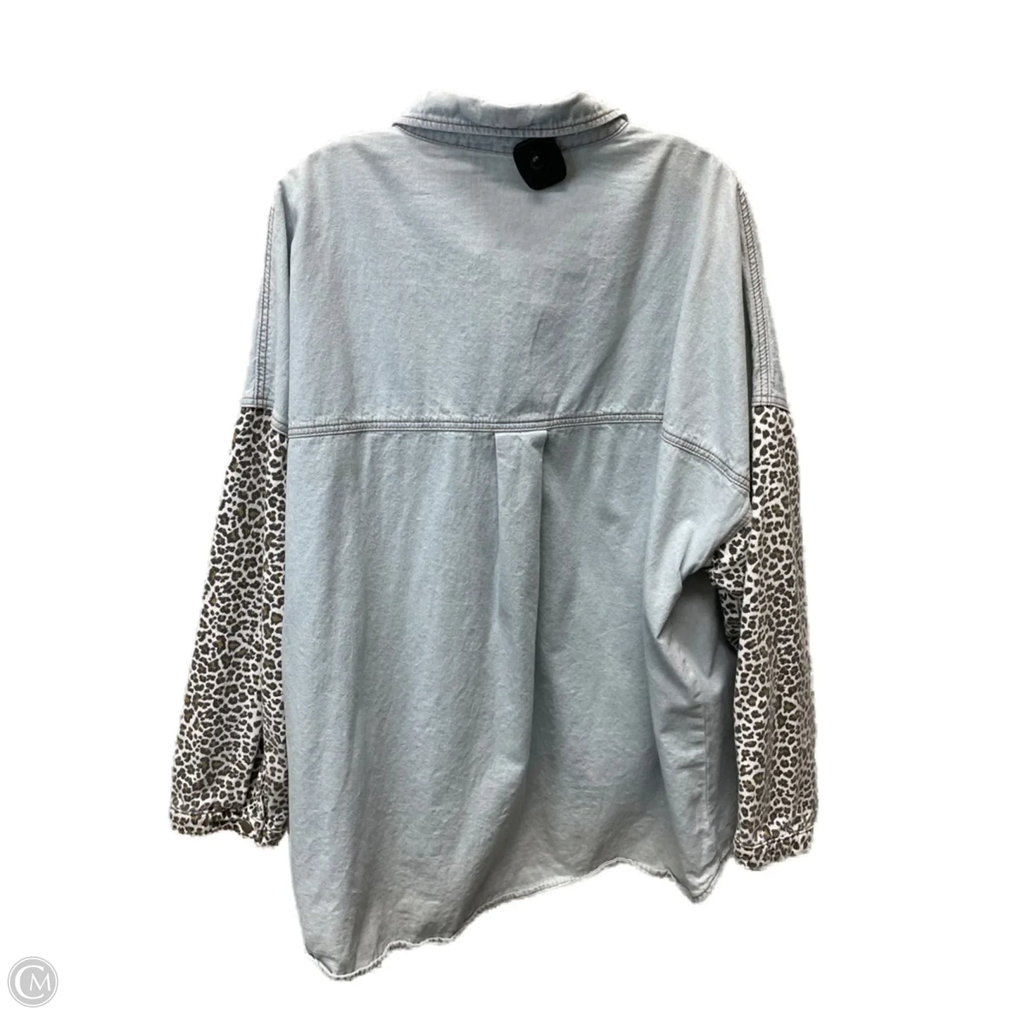 Jacket Denim By Clothes Mentor In Blue Denim, Size: 1x