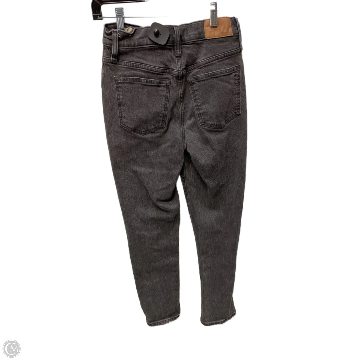 Jeans Straight By Madewell In Black Denim, Size: 0