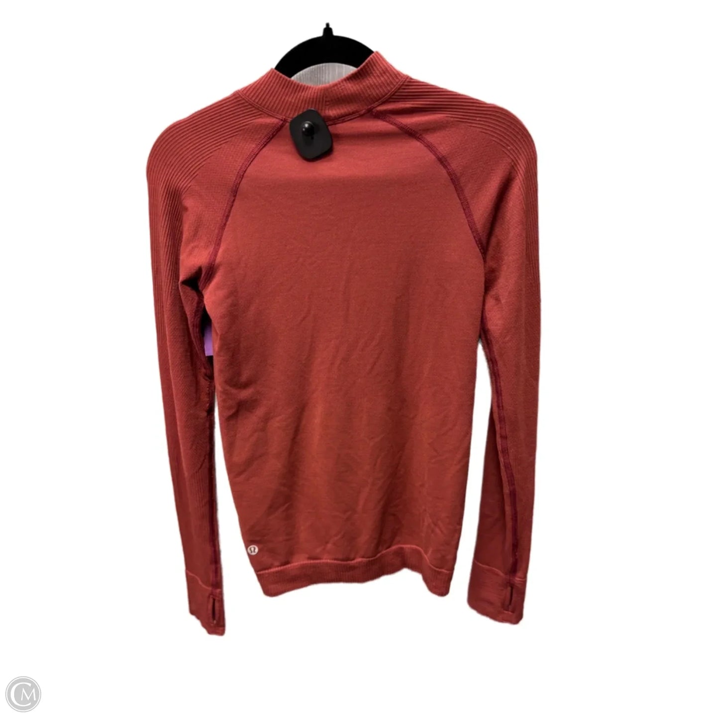 Athletic Top Long Sleeve Crewneck By Lululemon In Red, Size: S