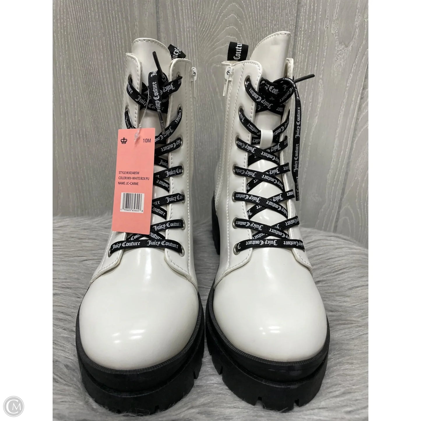 Boots Combat By Juicy Couture In Ivory, Size: 10