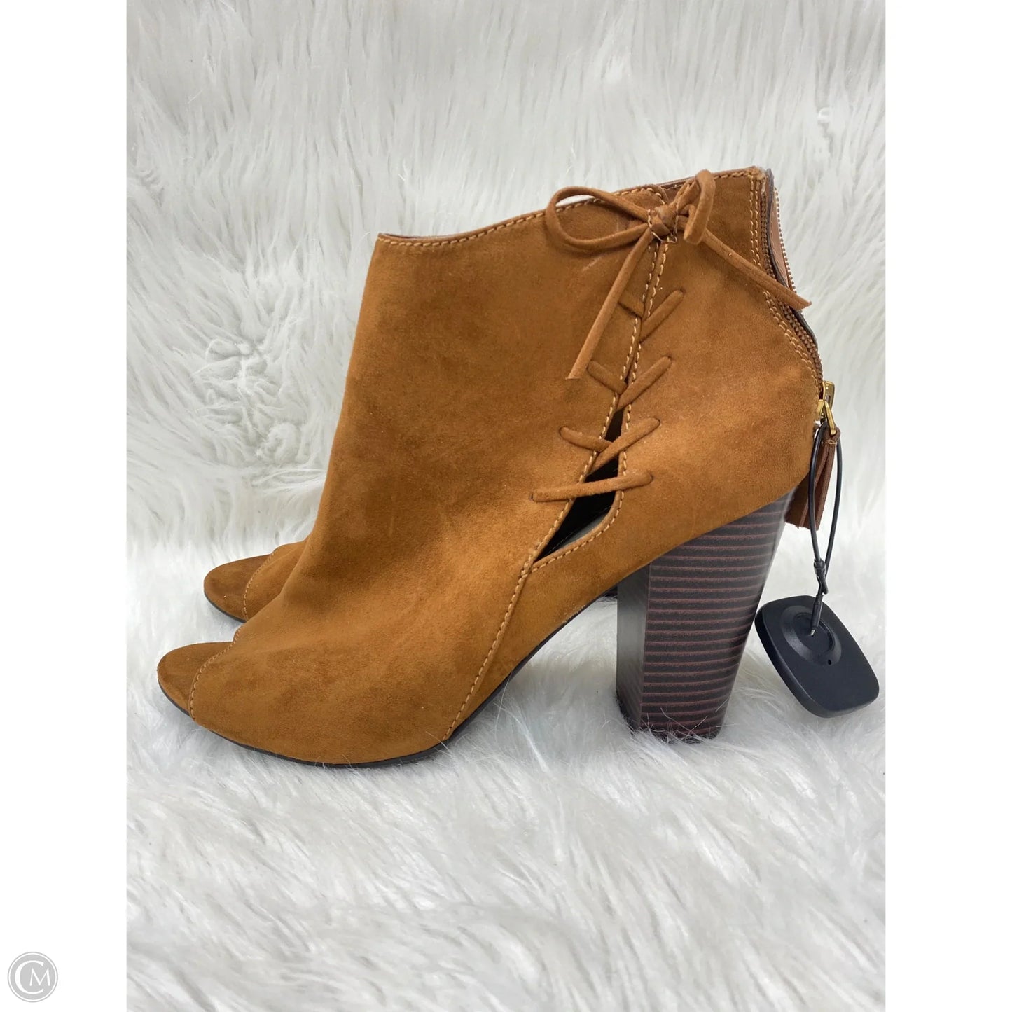 Boots Ankle Heels By Ana In Brown, Size: 11