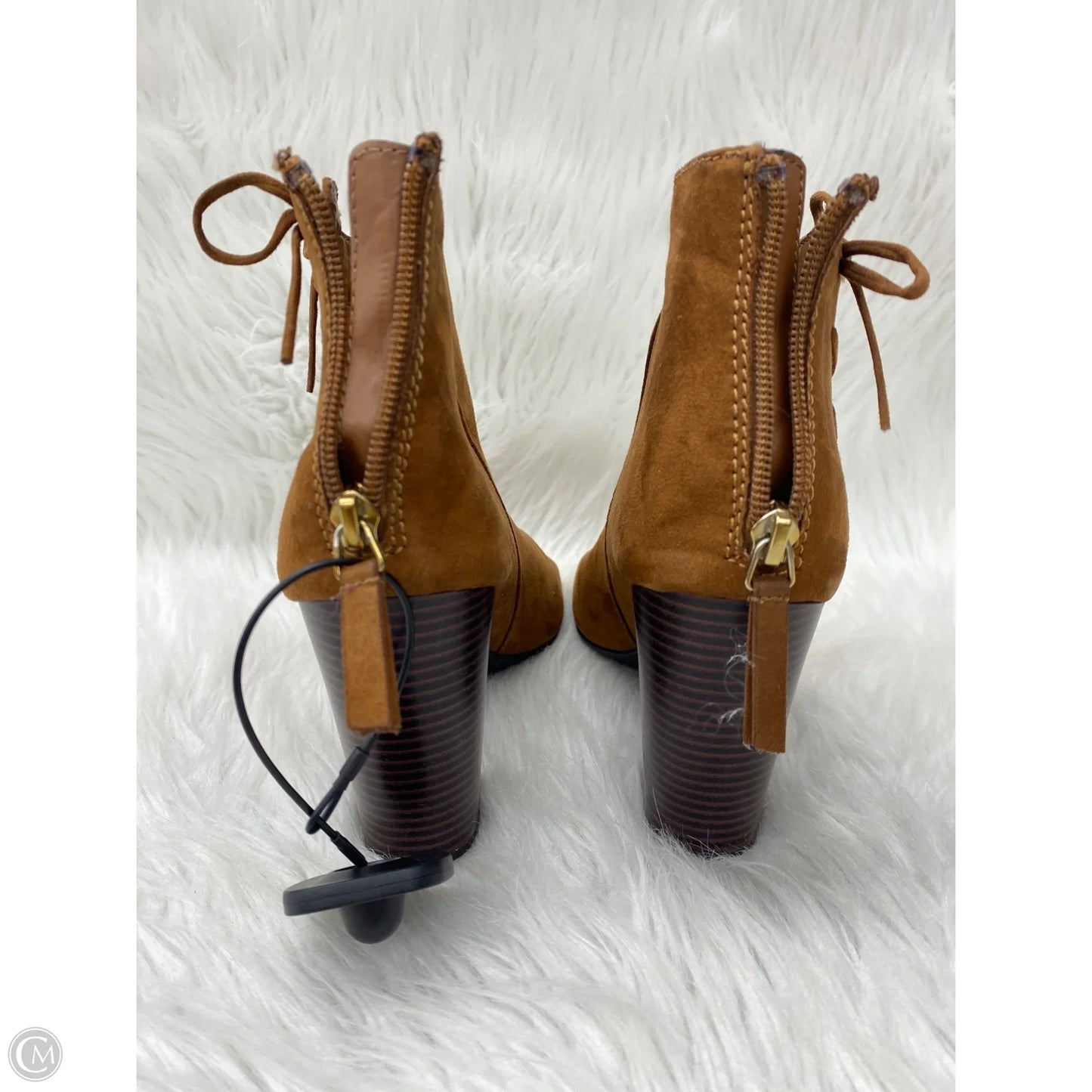 Boots Ankle Heels By Ana In Brown, Size: 11