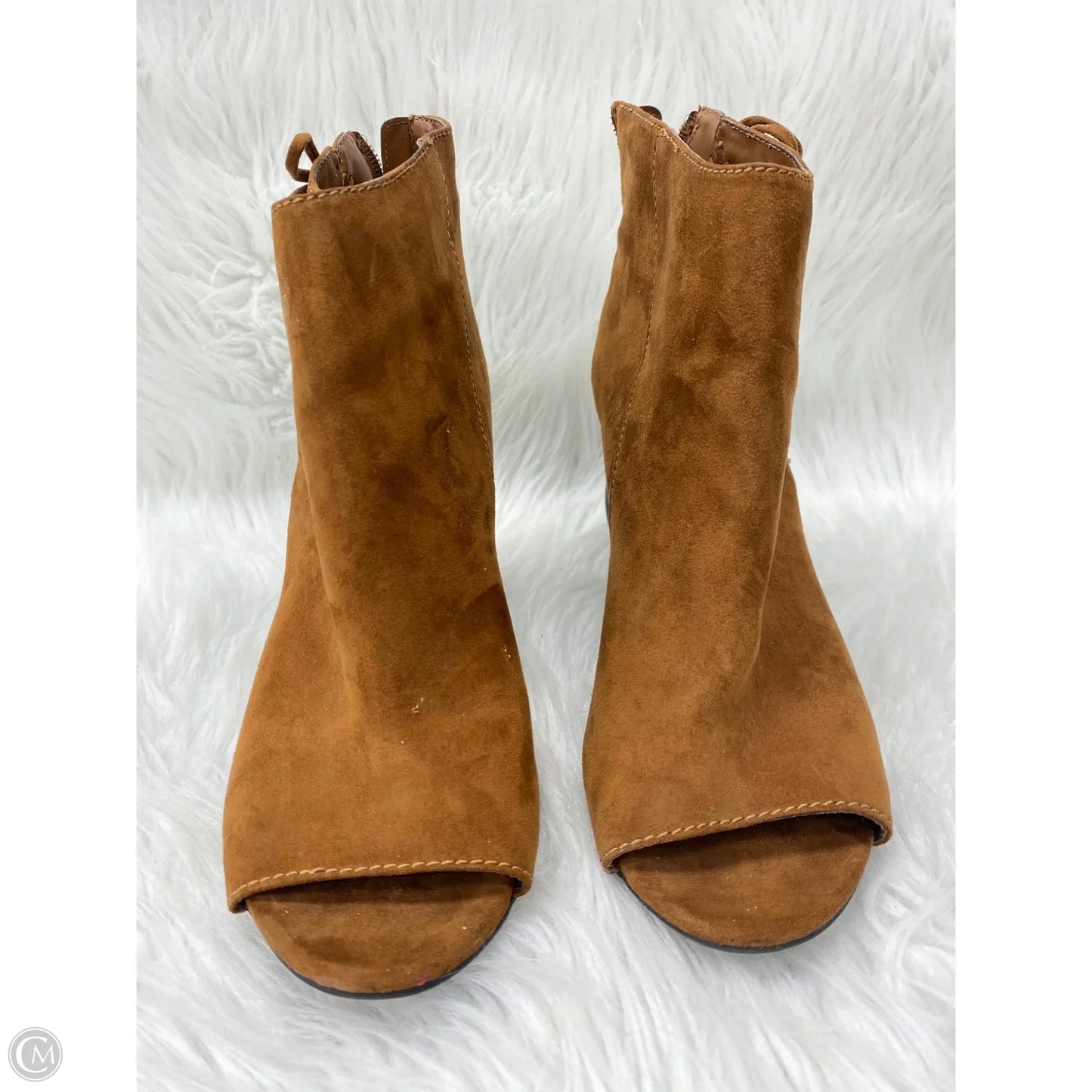 Boots Ankle Heels By Ana In Brown, Size: 11