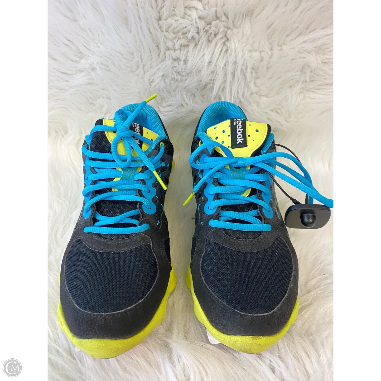Shoes Athletic By Reebok In Blue & Yellow, Size: 8.5
