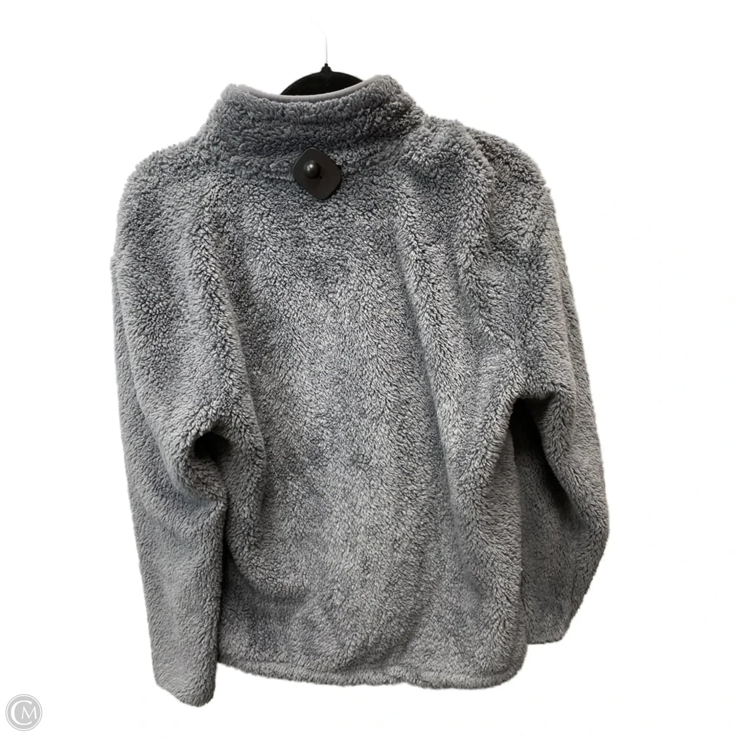 Jacket Faux Fur & Sherpa By Pink In Grey, Size: S