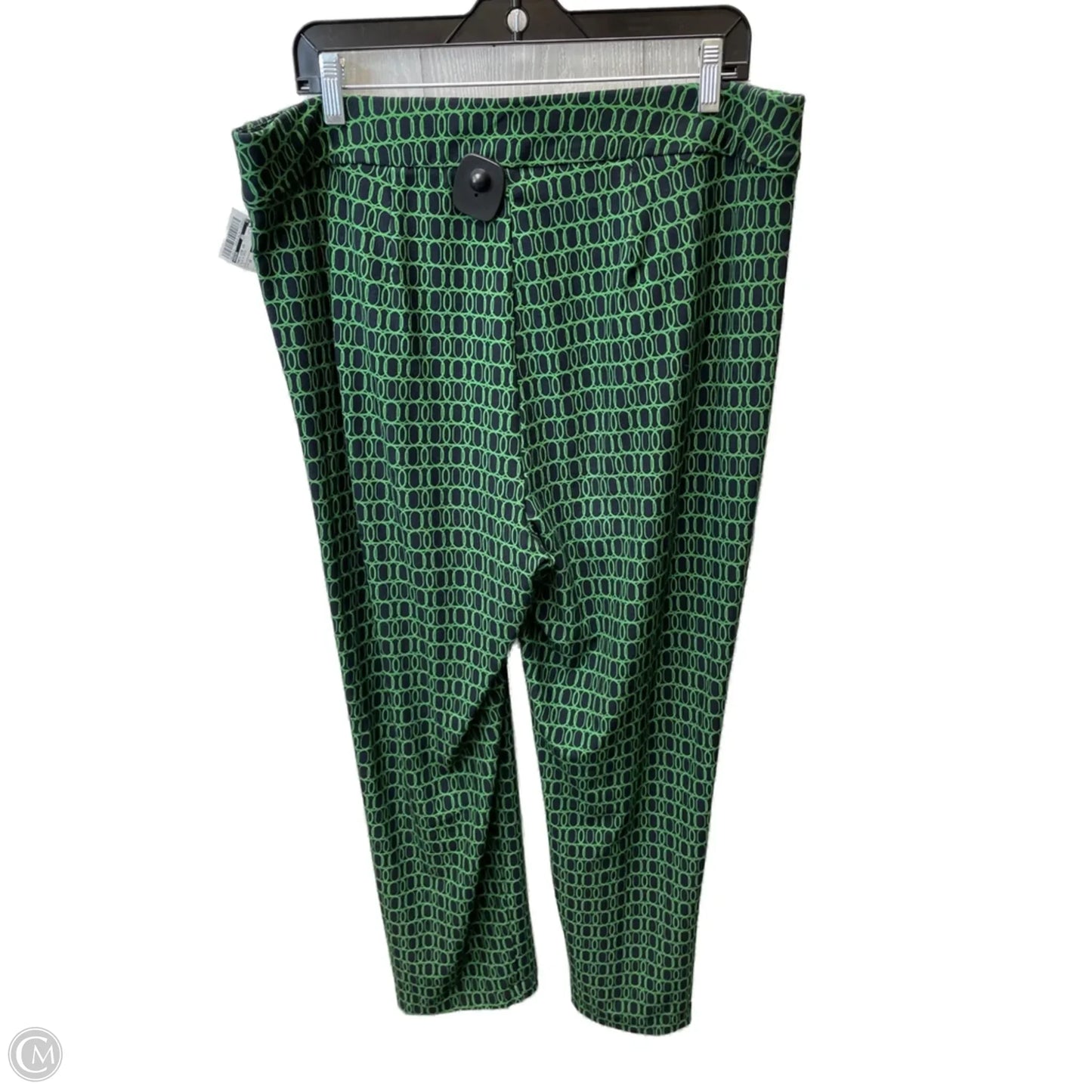 Pants Wide Leg By Chicos In Blue & Green, Size: 16