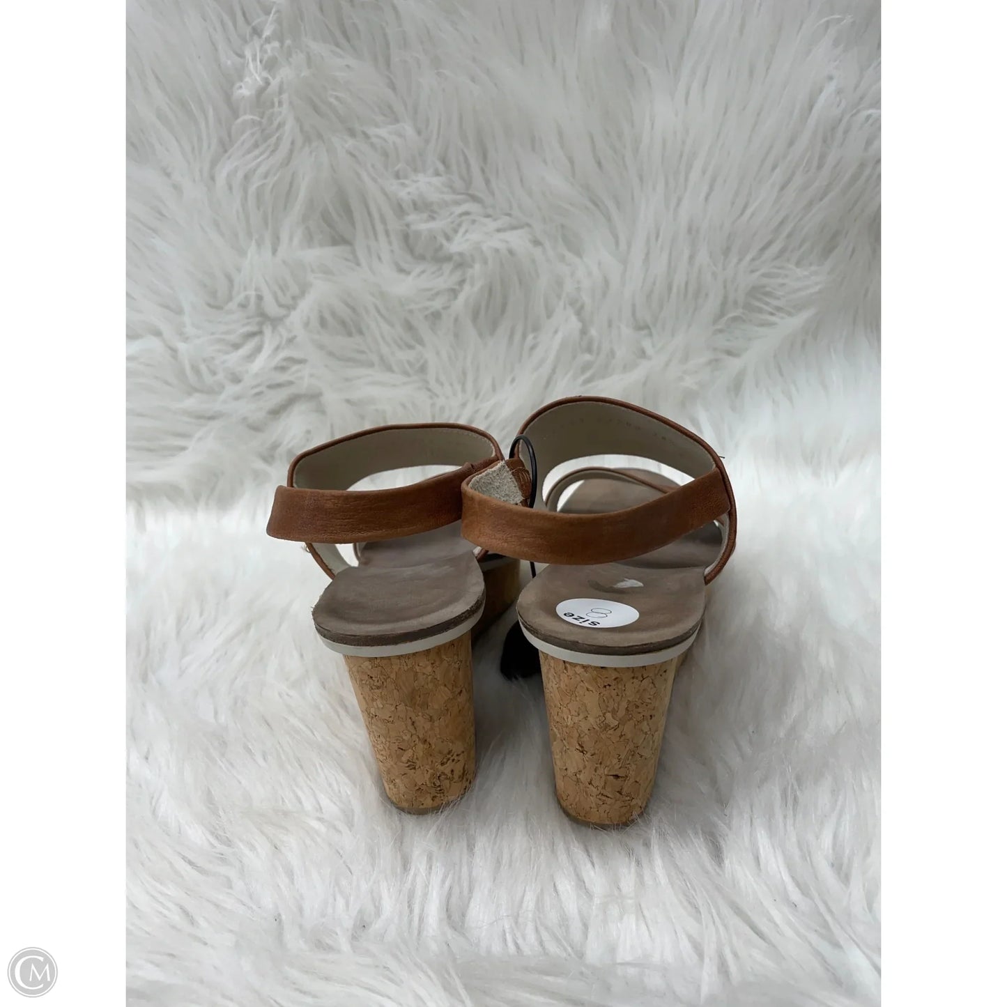 Sandals Heels Wedge By coclico In Brown, Size: 8