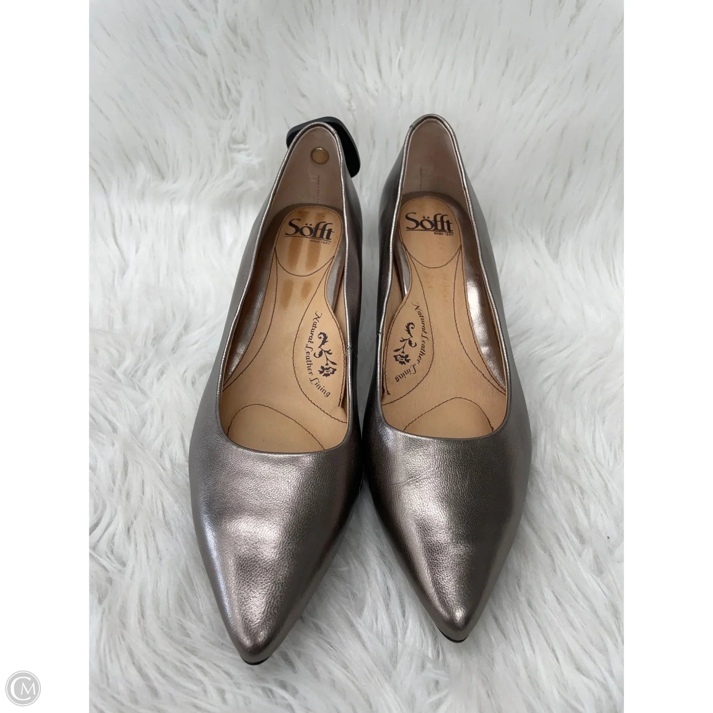 Shoes Heels Kitten By Sofft In Gold, Size: 9