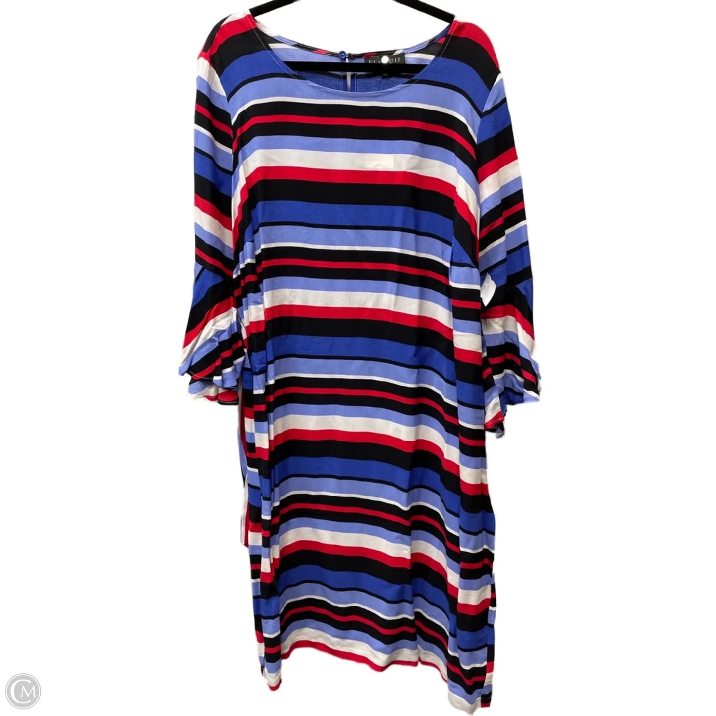 Dress Casual Short By Eloquii In Striped Pattern, Size: 2x