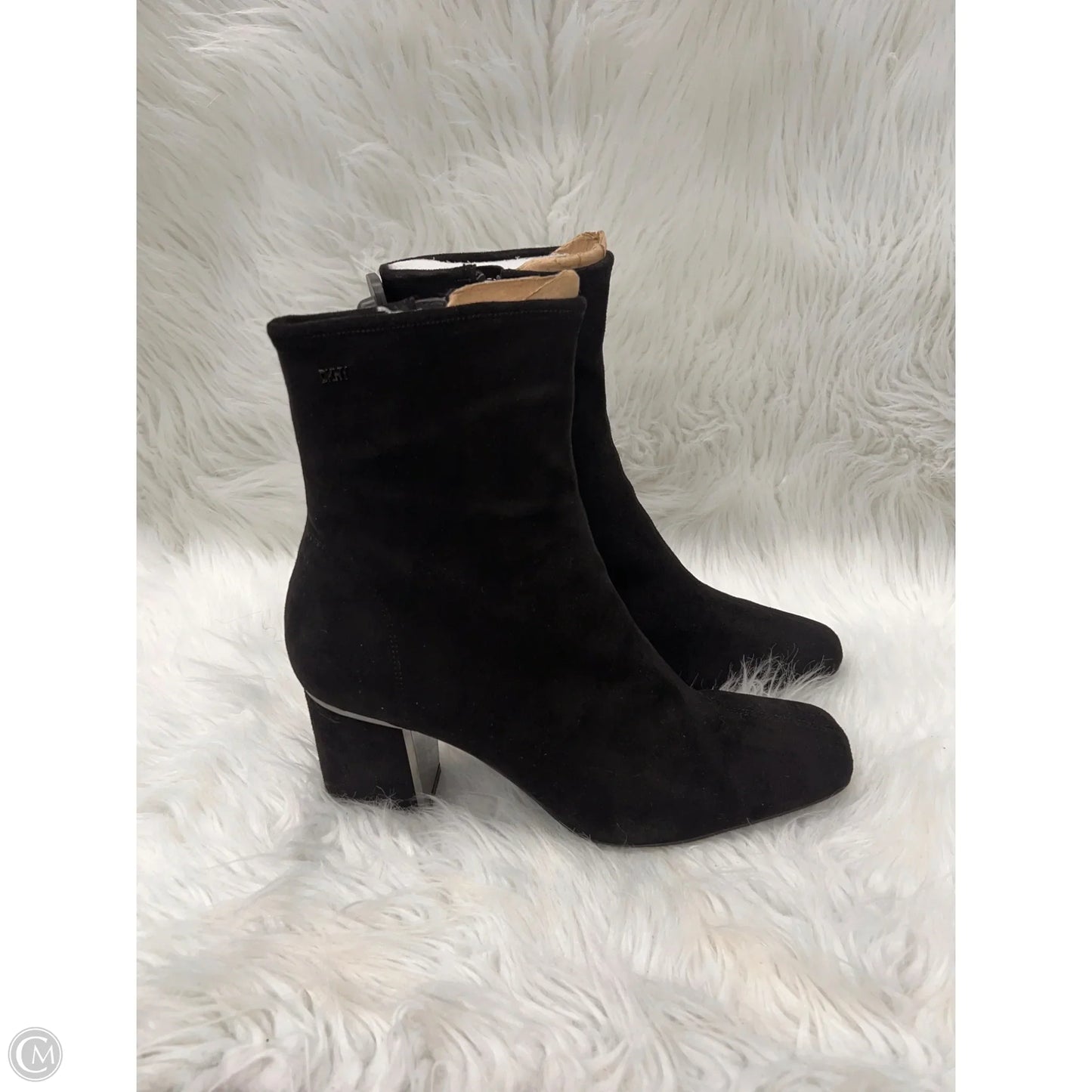 Boots Ankle Heels By Dkny In Black, Size: 11