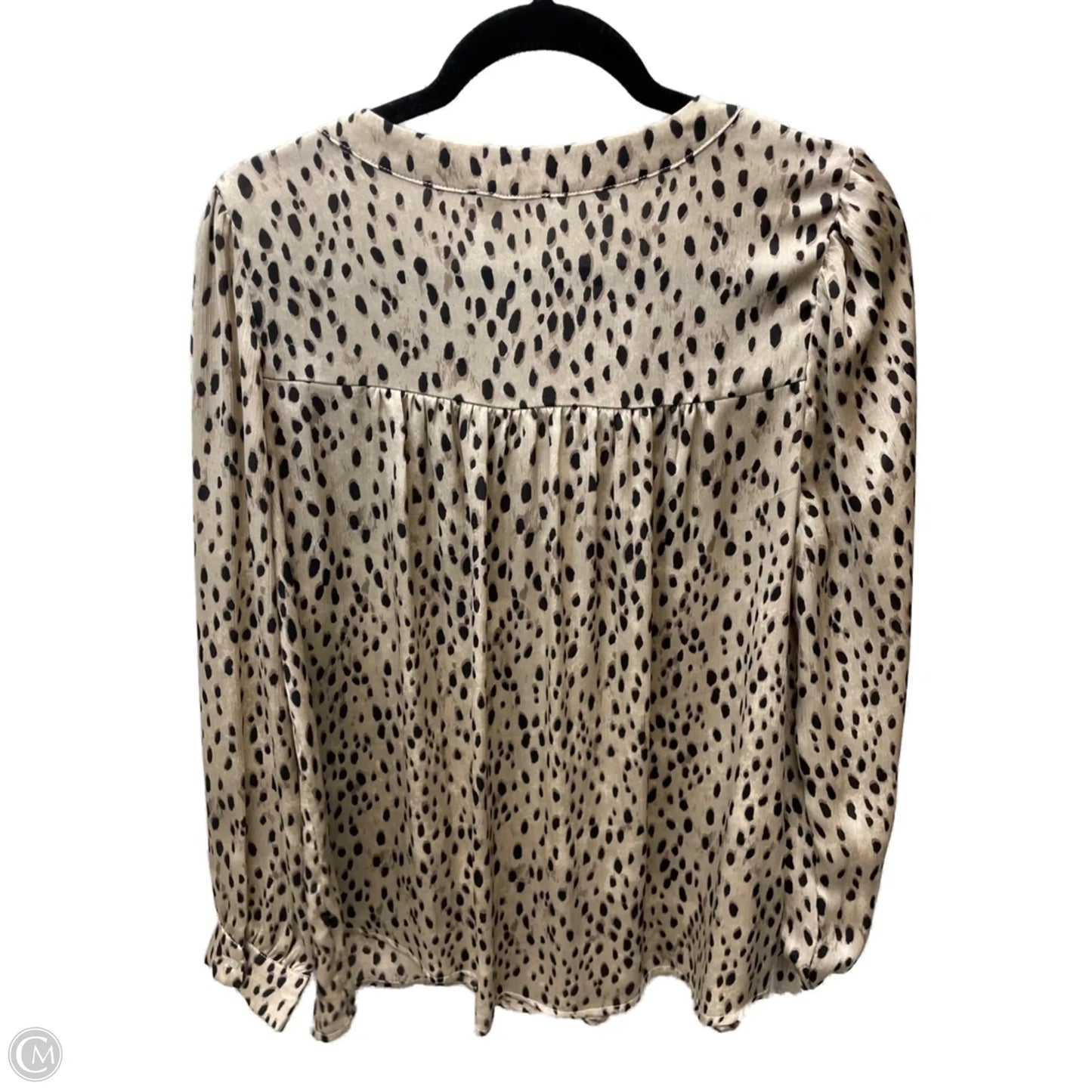 Blouse Long Sleeve By Jodifl In Animal Print, Size: L