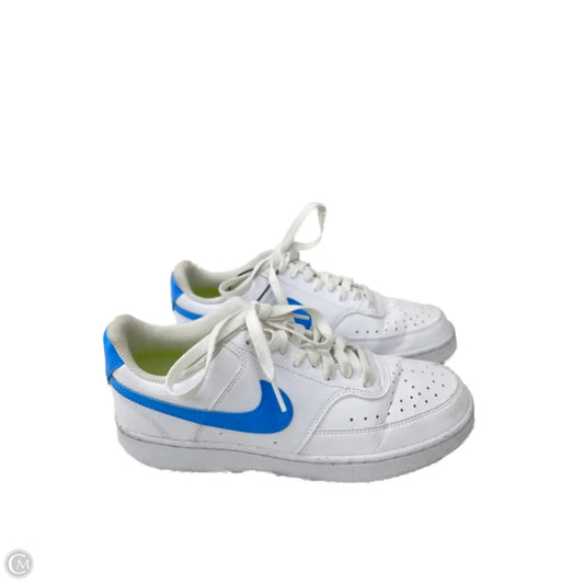 Shoes Sneakers By Nike In Blue & White, Size: 8