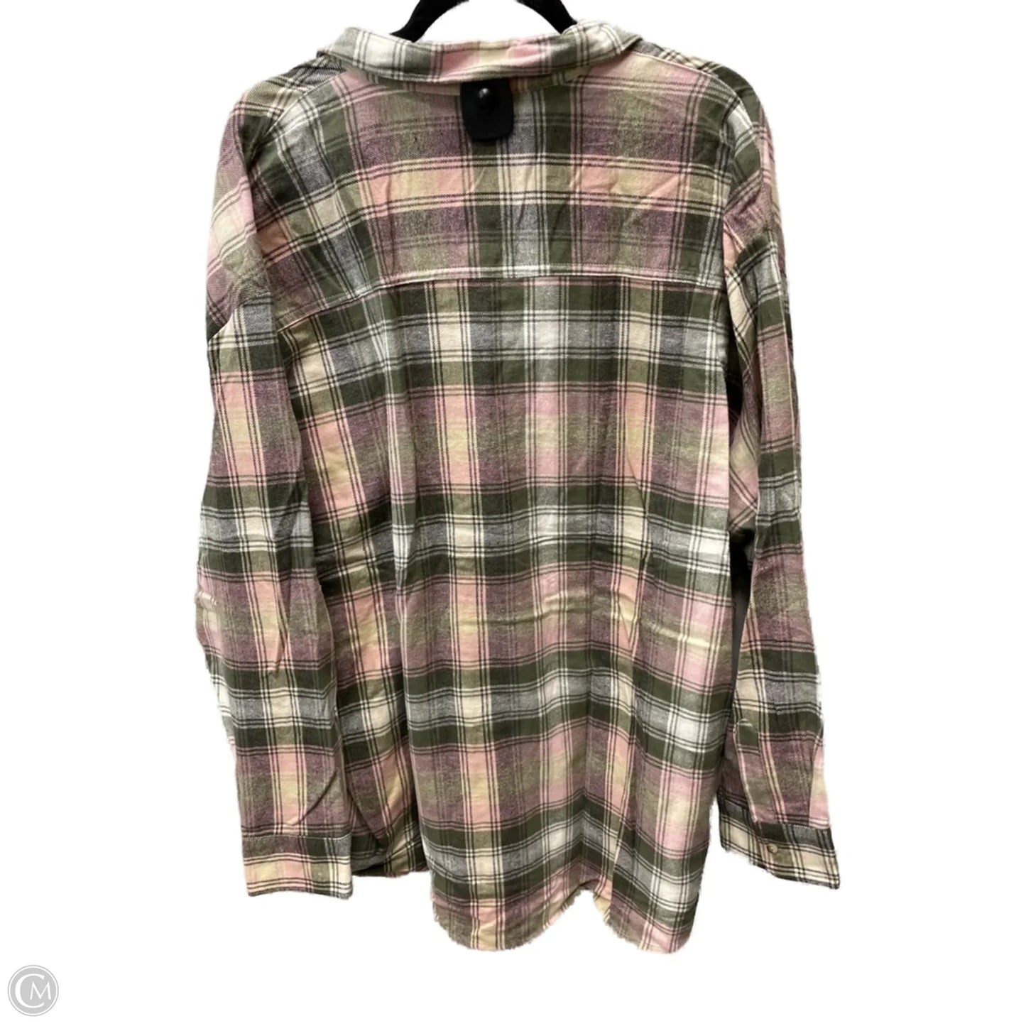 Tunic Long Sleeve By Old Navy In Plaid Pattern, Size: 1x