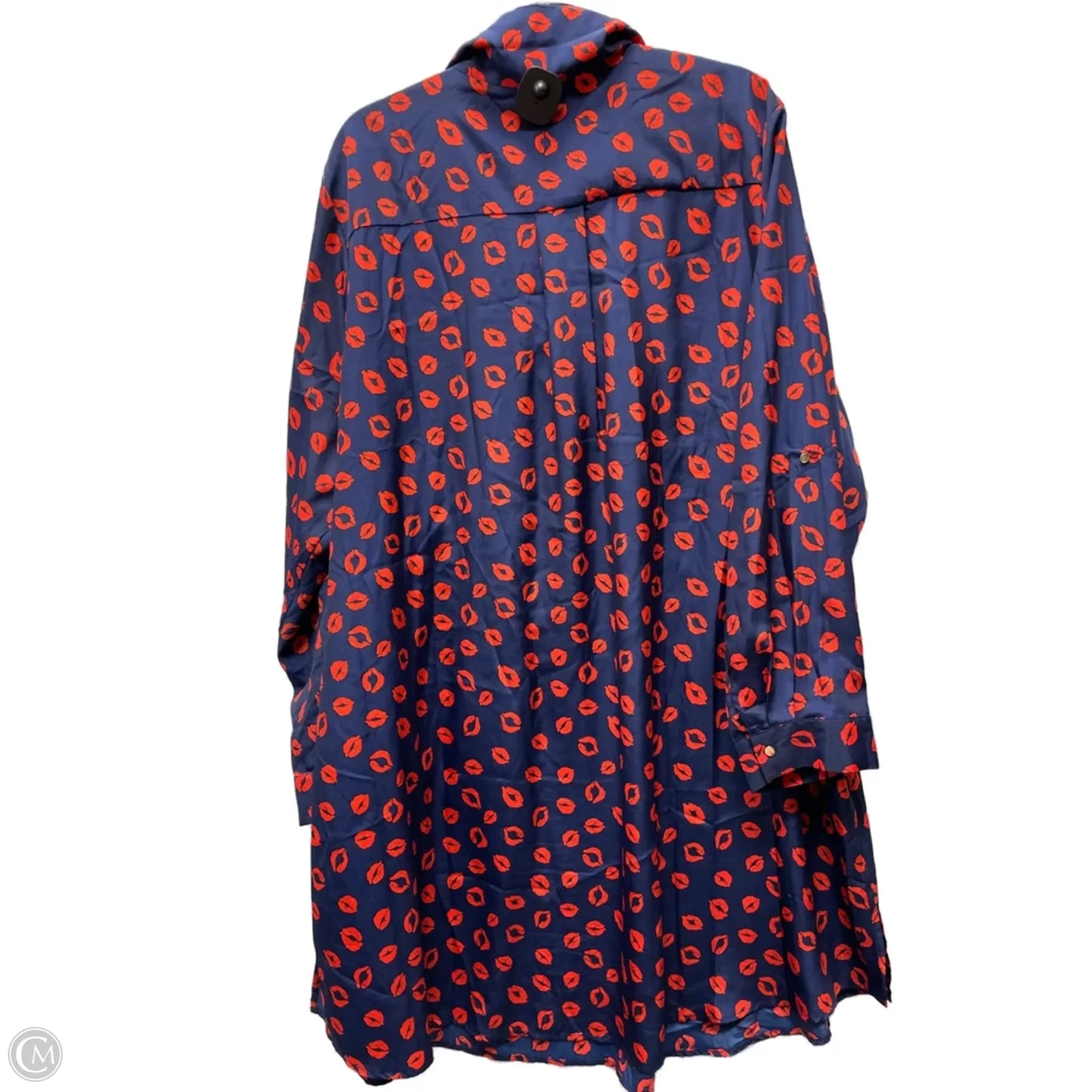 Dress Casual Short By Spencer Jeremy In Blue & Red, Size: 2x