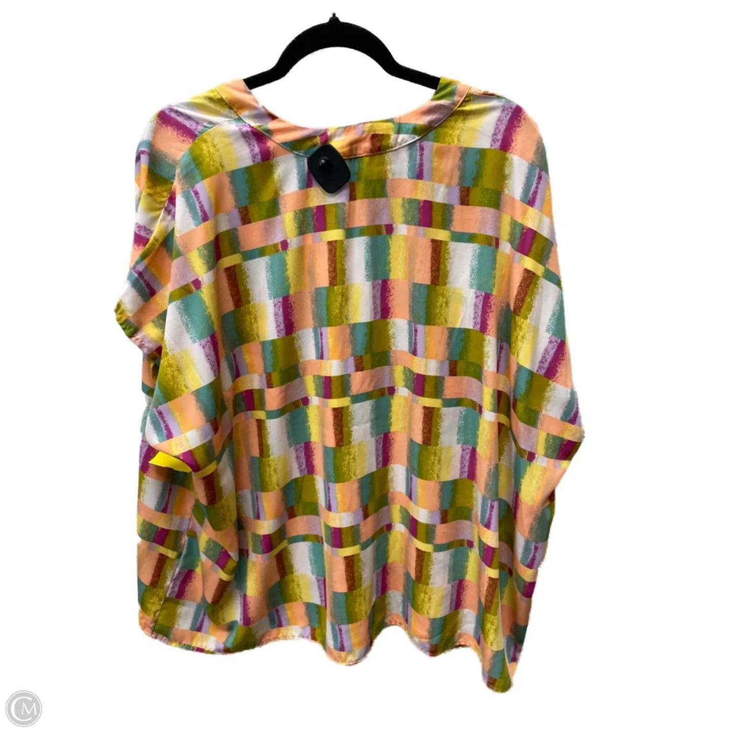 Blouse Short Sleeve By Entro In Multi-colored, Size: M