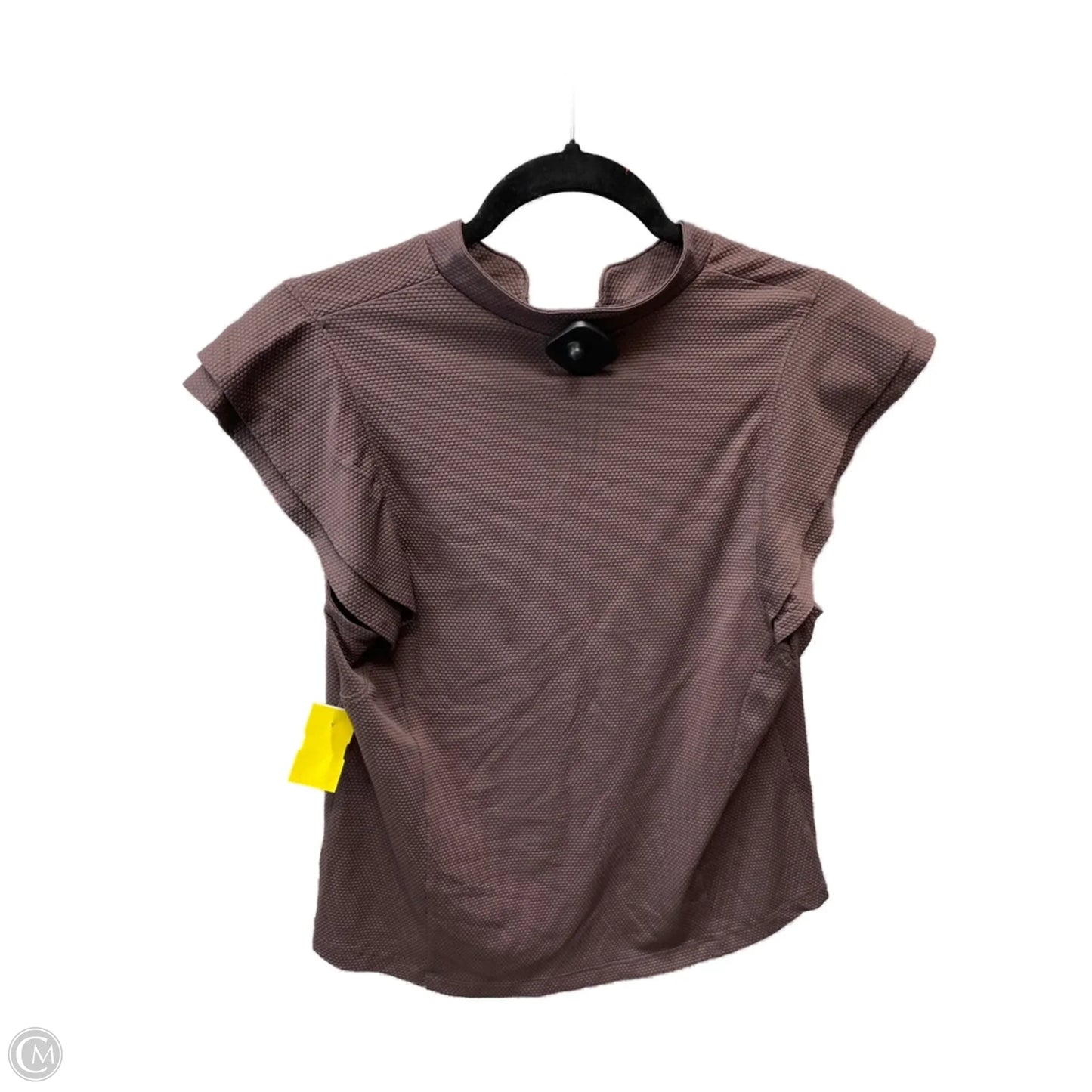 Athletic Top Short Sleeve By Calia In Brown, Size: L