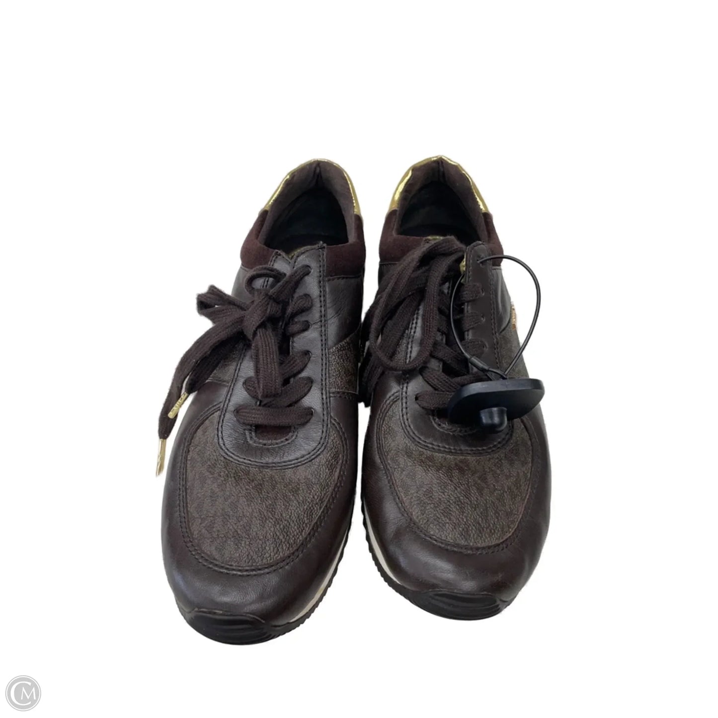 Shoes Designer By Michael Kors In Brown & Gold, Size: 9.5