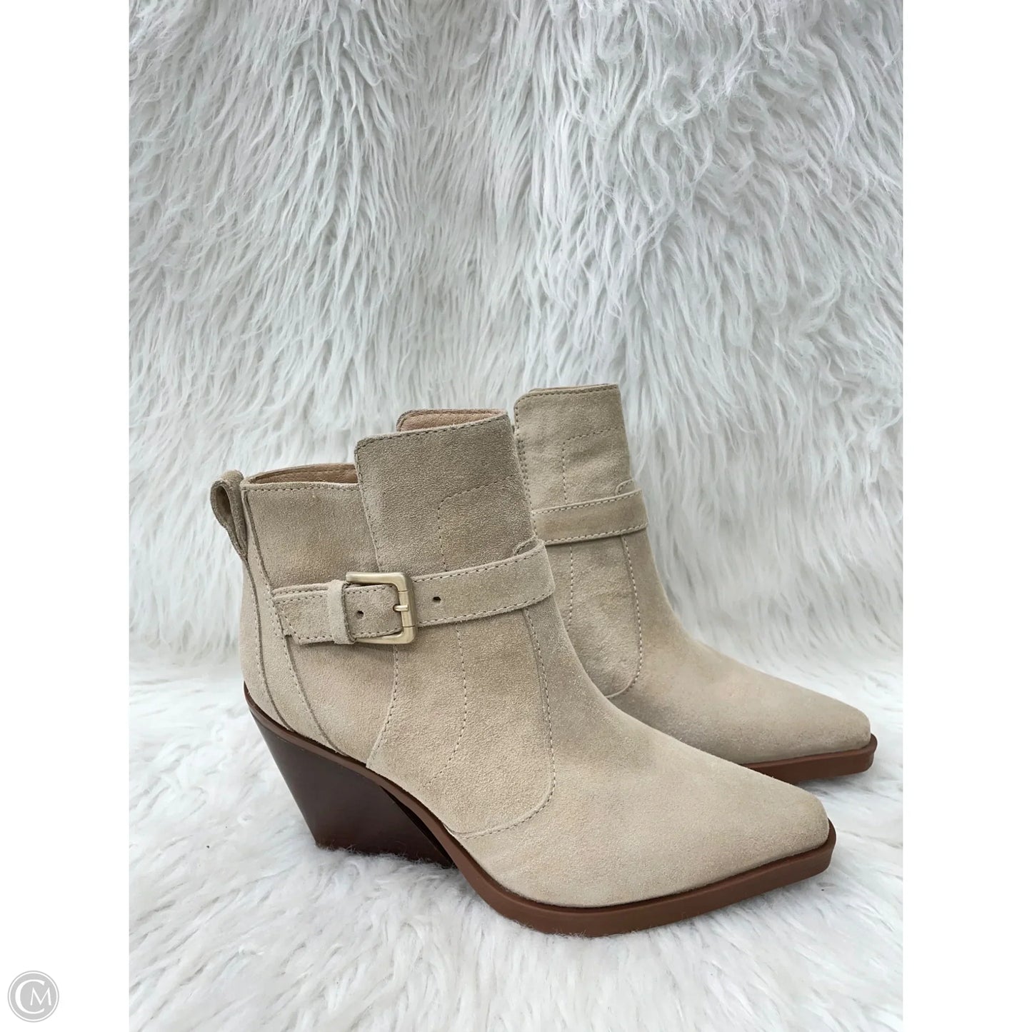 Boots Ankle Heels By Antonio Melani In Tan, Size: 7