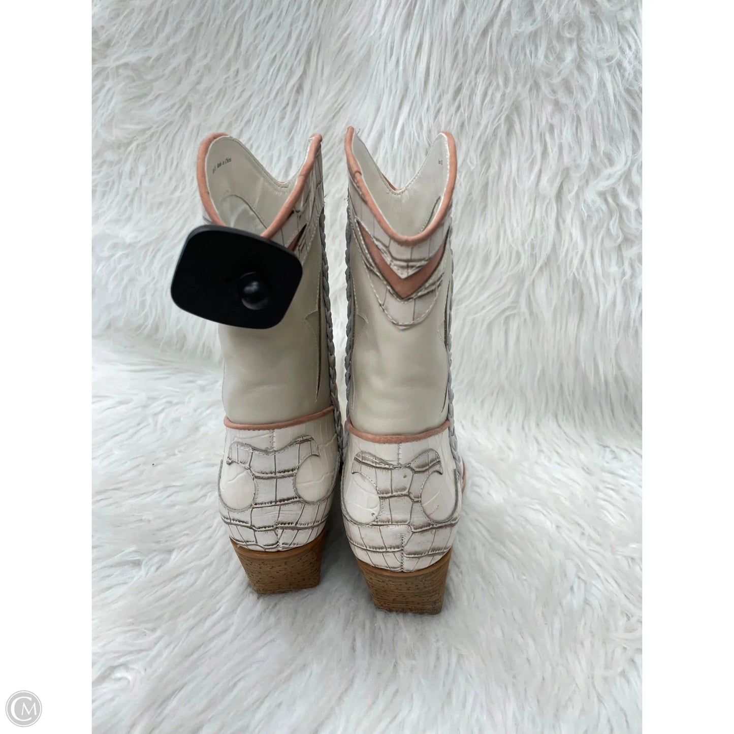 Boots Ankle Heels By Dolce Vita In Cream, Size: 7.5