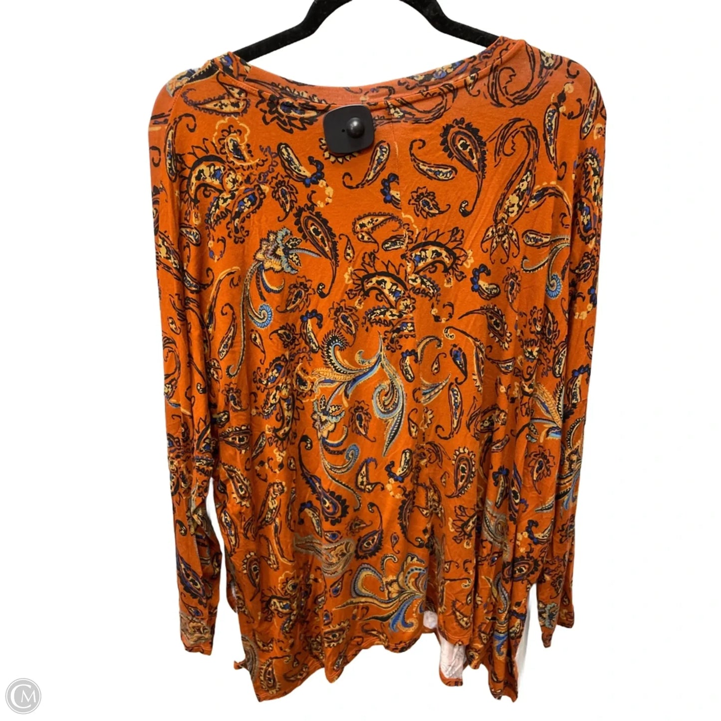 Top Long Sleeve By Maurices In Orange, Size: 1x