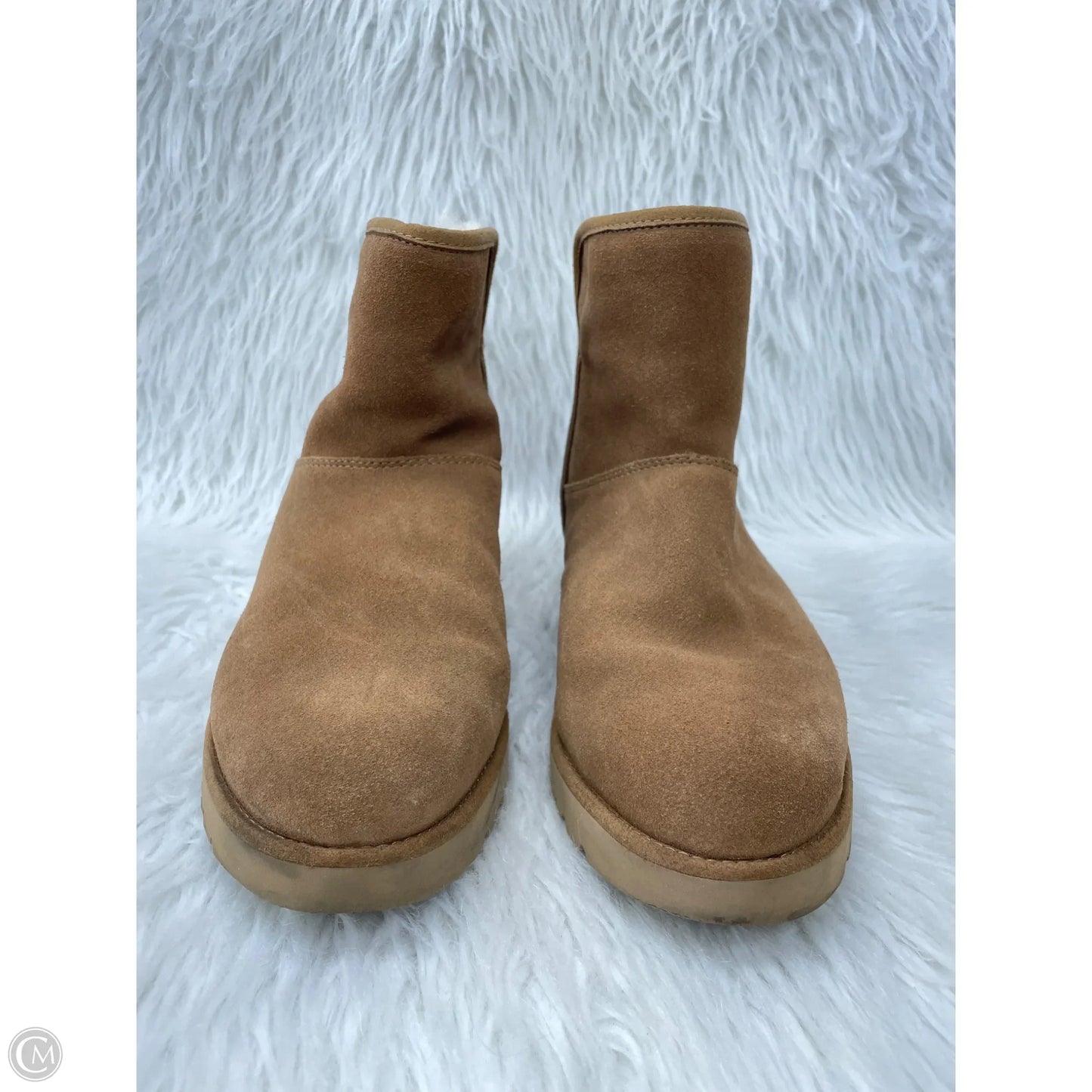 Boots Designer By Ugg In Brown, Size: 9