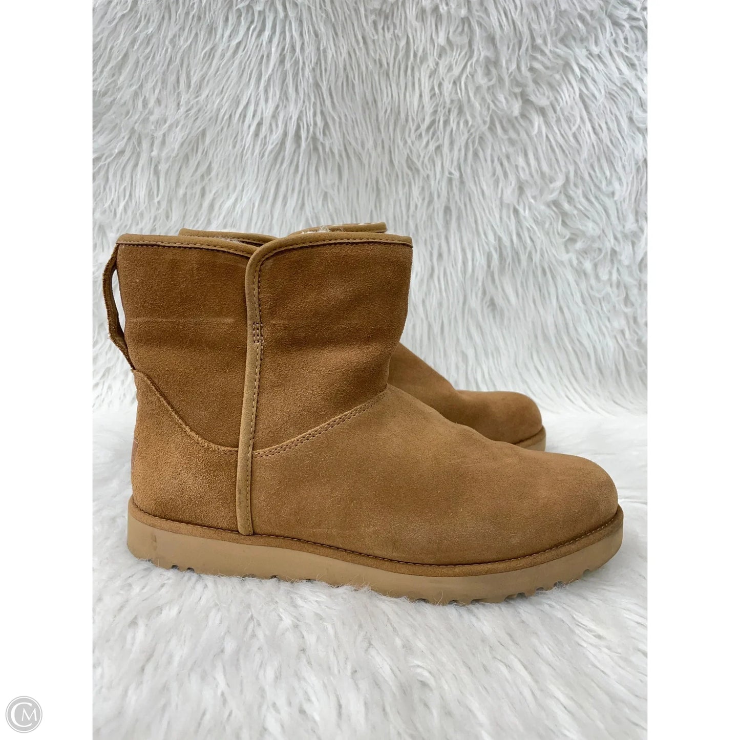 Boots Designer By Ugg In Brown, Size: 9