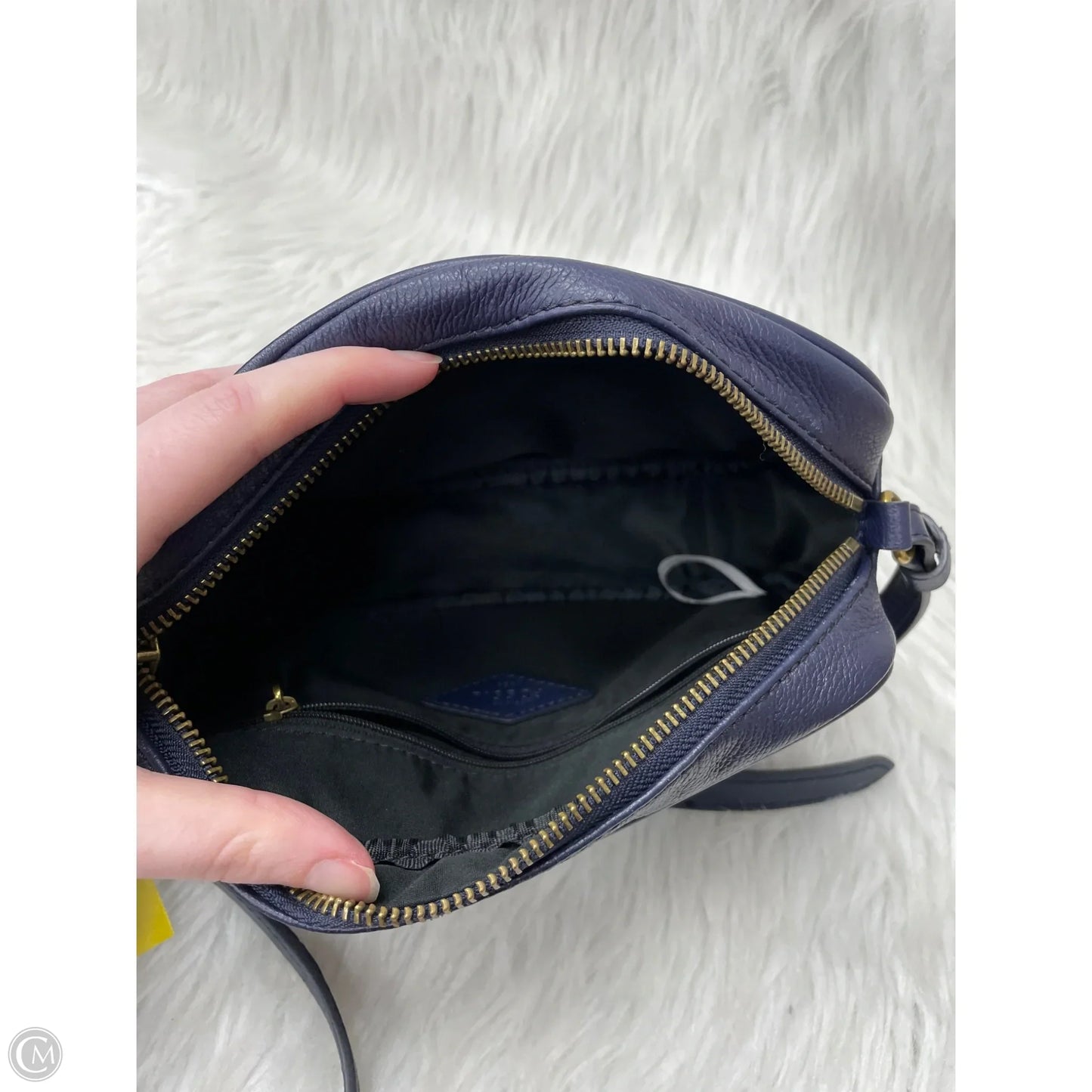 Crossbody Leather By Fossil, Size: Small