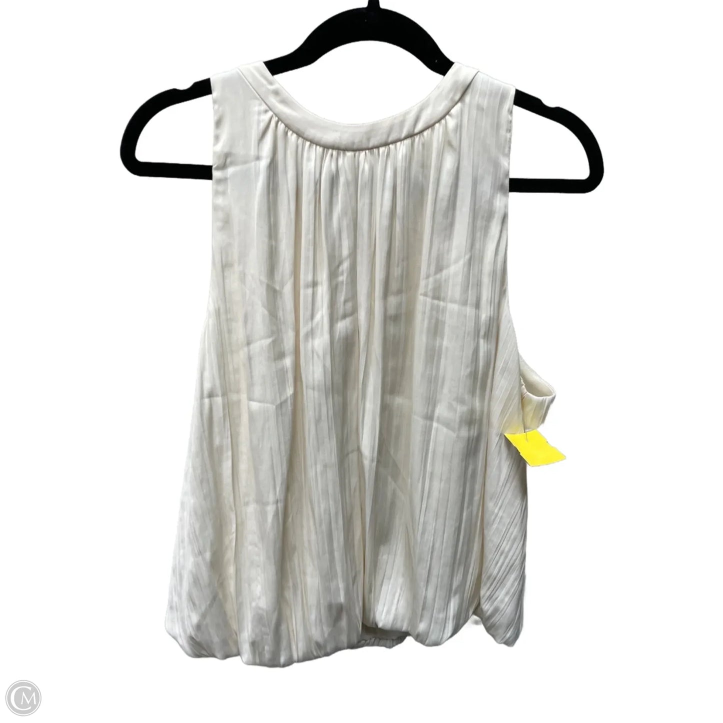 Blouse Sleeveless By Anthropologie In Cream, Size: L