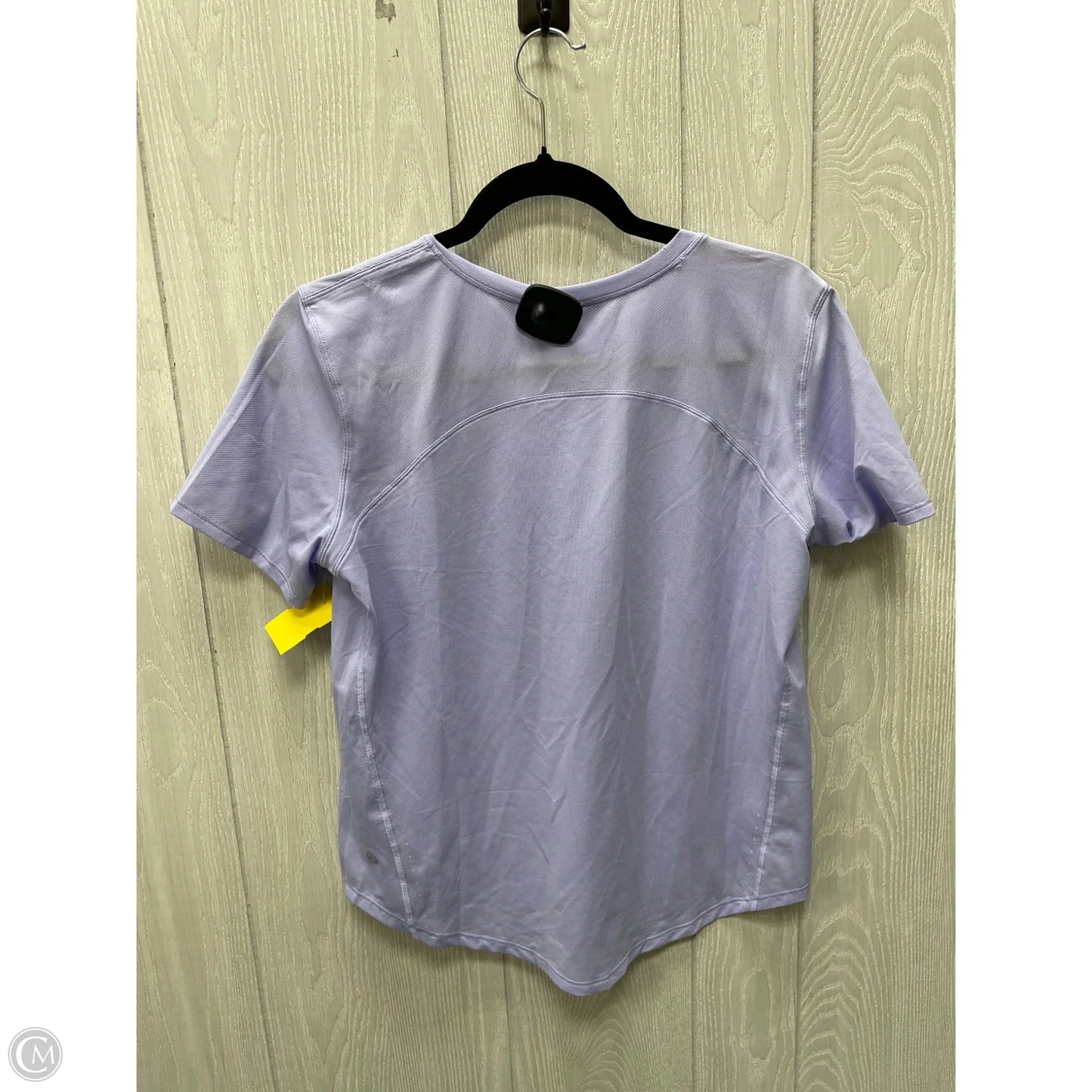 Athletic Top Short Sleeve By Lululemon In Purple, Size: M