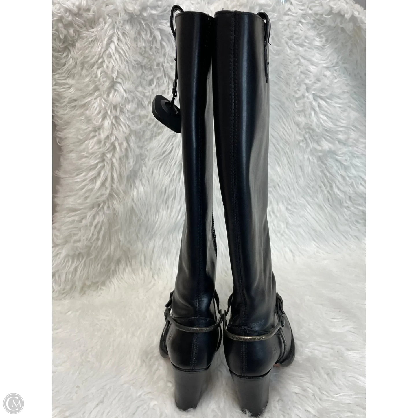 Boots Designer By Frye In Black, Size: 7