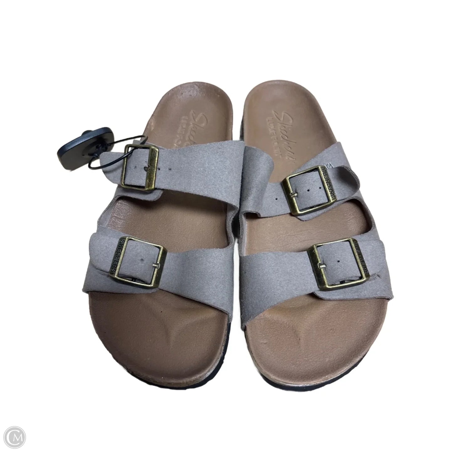 Sandals Flats By Skechers In Taupe, Size: 6