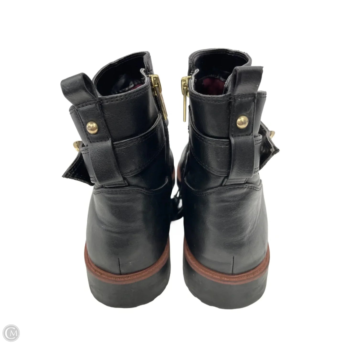 Boots Ankle Flats By Tommy Hilfiger In Black, Size: 10