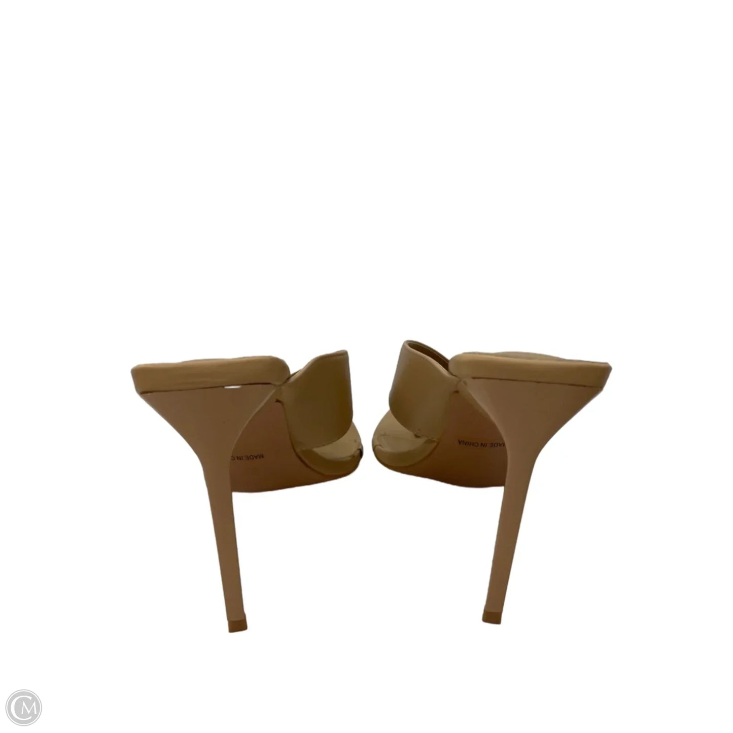 Sandals Heels Stiletto By Clothes Mentor In Tan, Size: 8