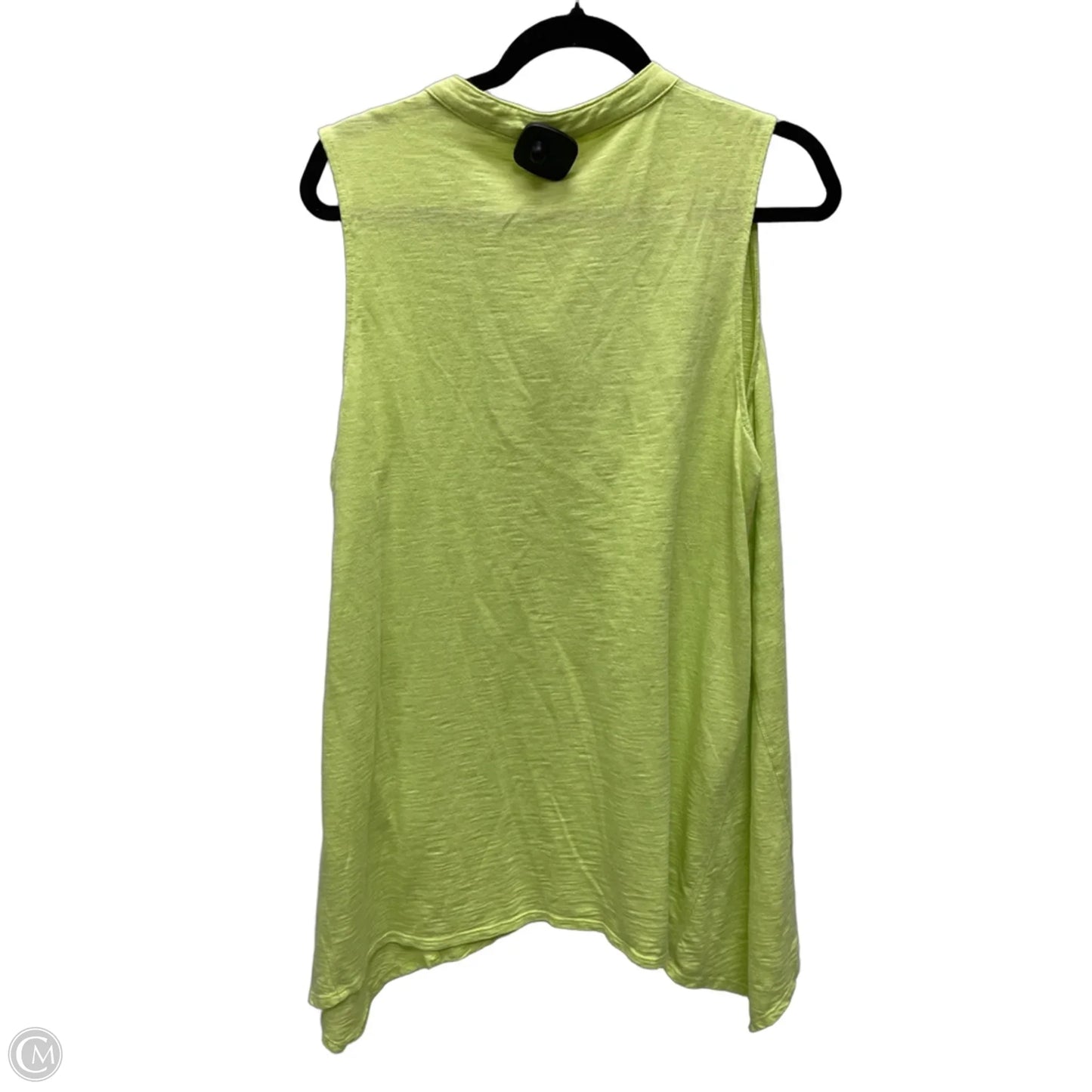 Top Sleeveless By Chicos In Green, Size: Xl