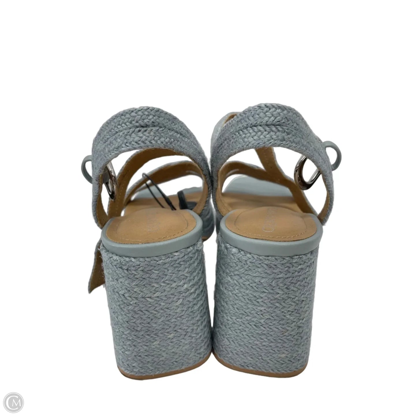 Sandals Heels Block By Crown Vintage In Blue, Size: 11