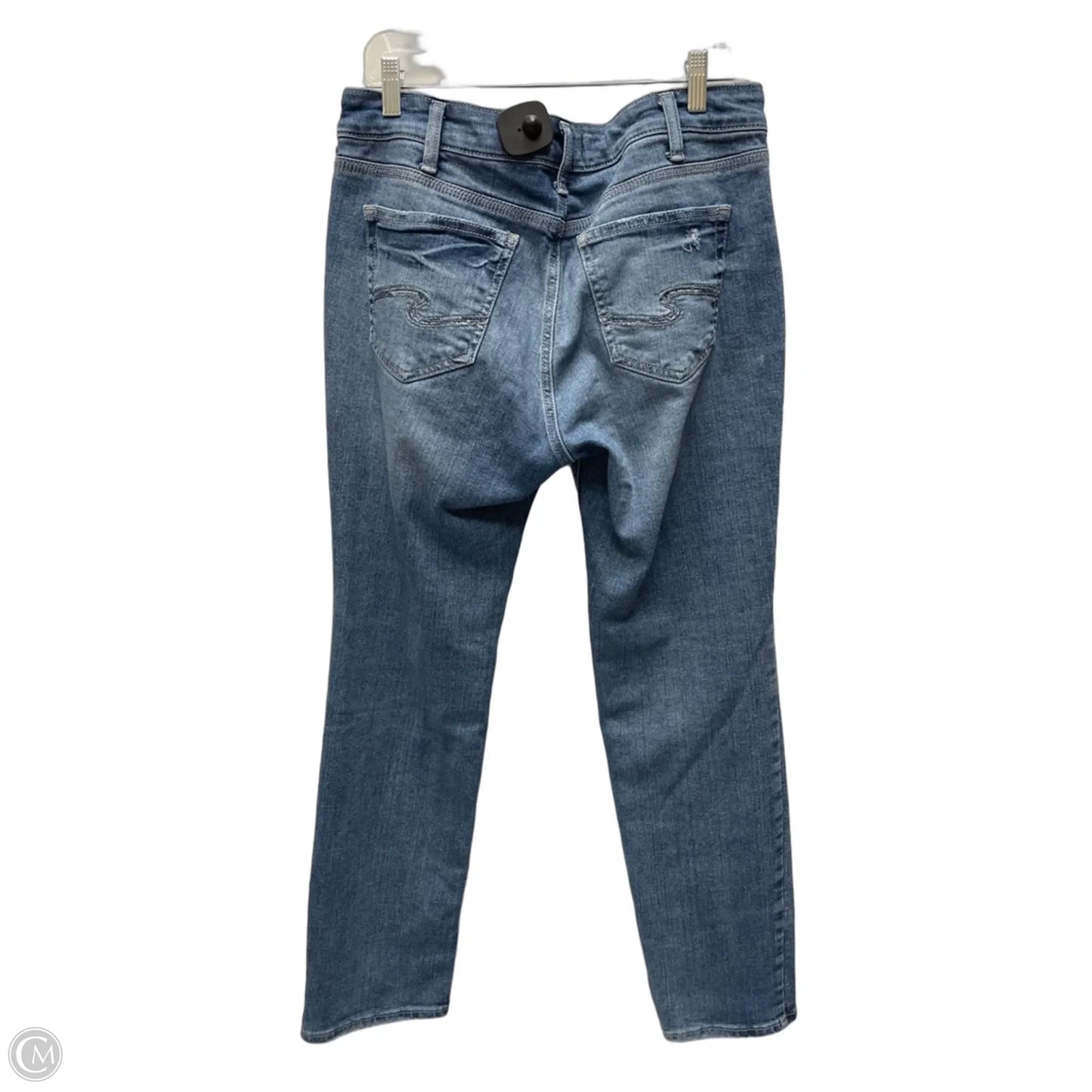 Jeans Straight By Silver In Blue Denim, Size: 12