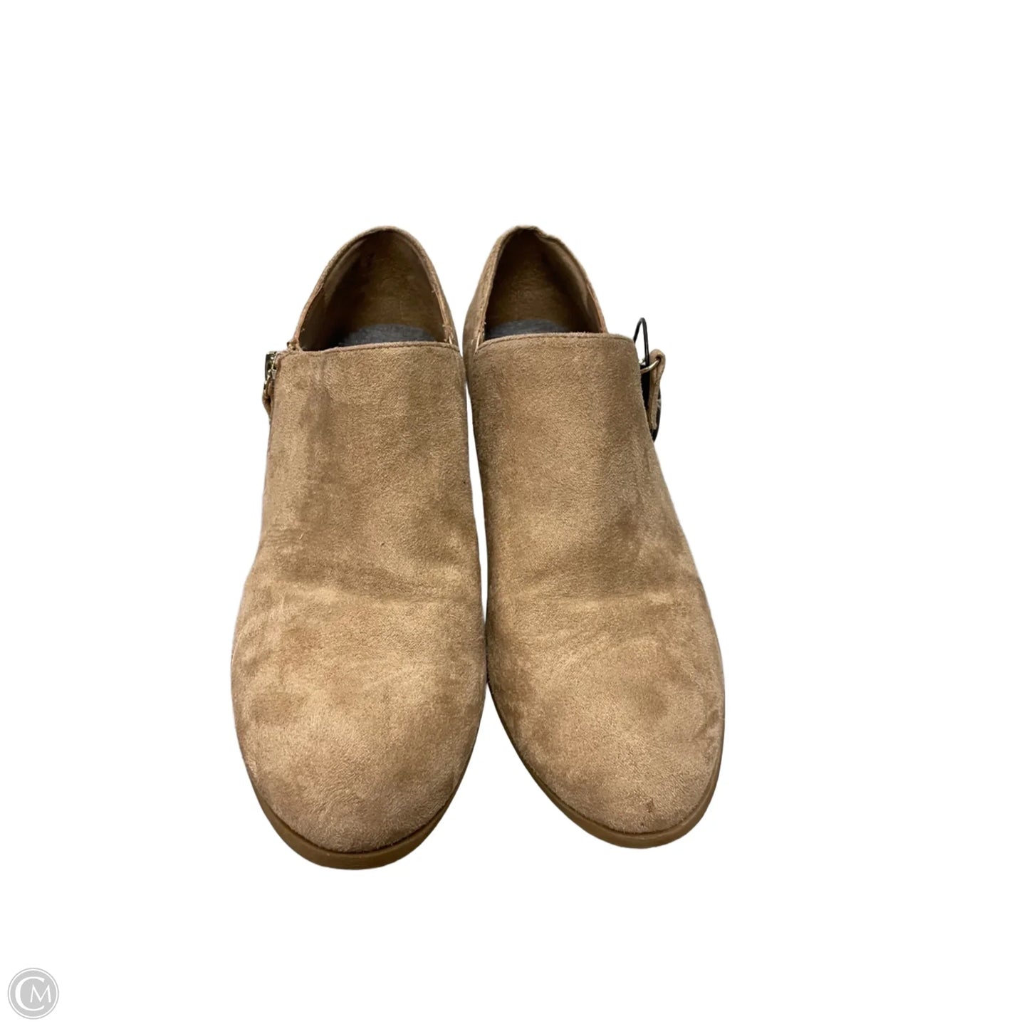 Boots Ankle Heels By Dr Scholls In Tan, Size: 9