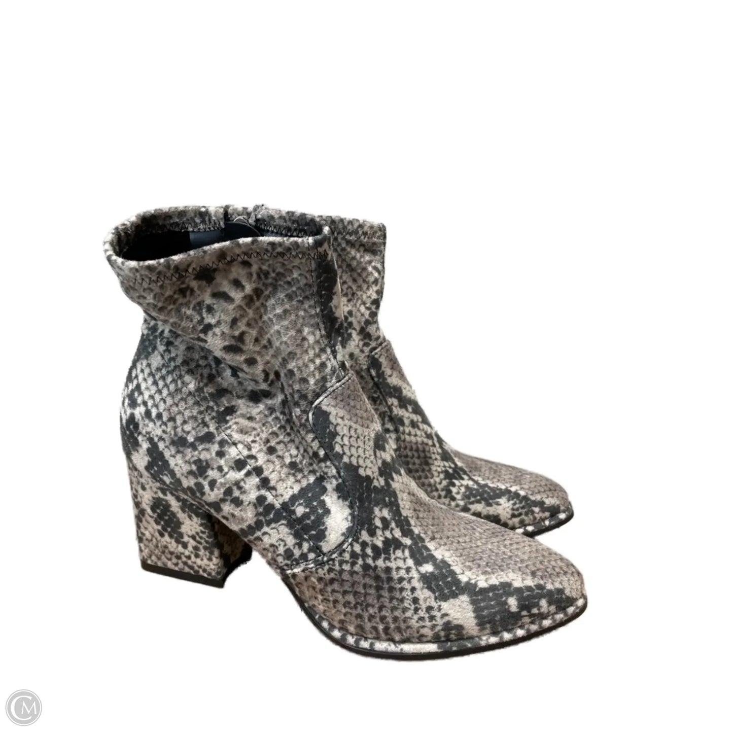Boots Ankle Heels By Marc Fisher In Snakeskin Print, Size: 6