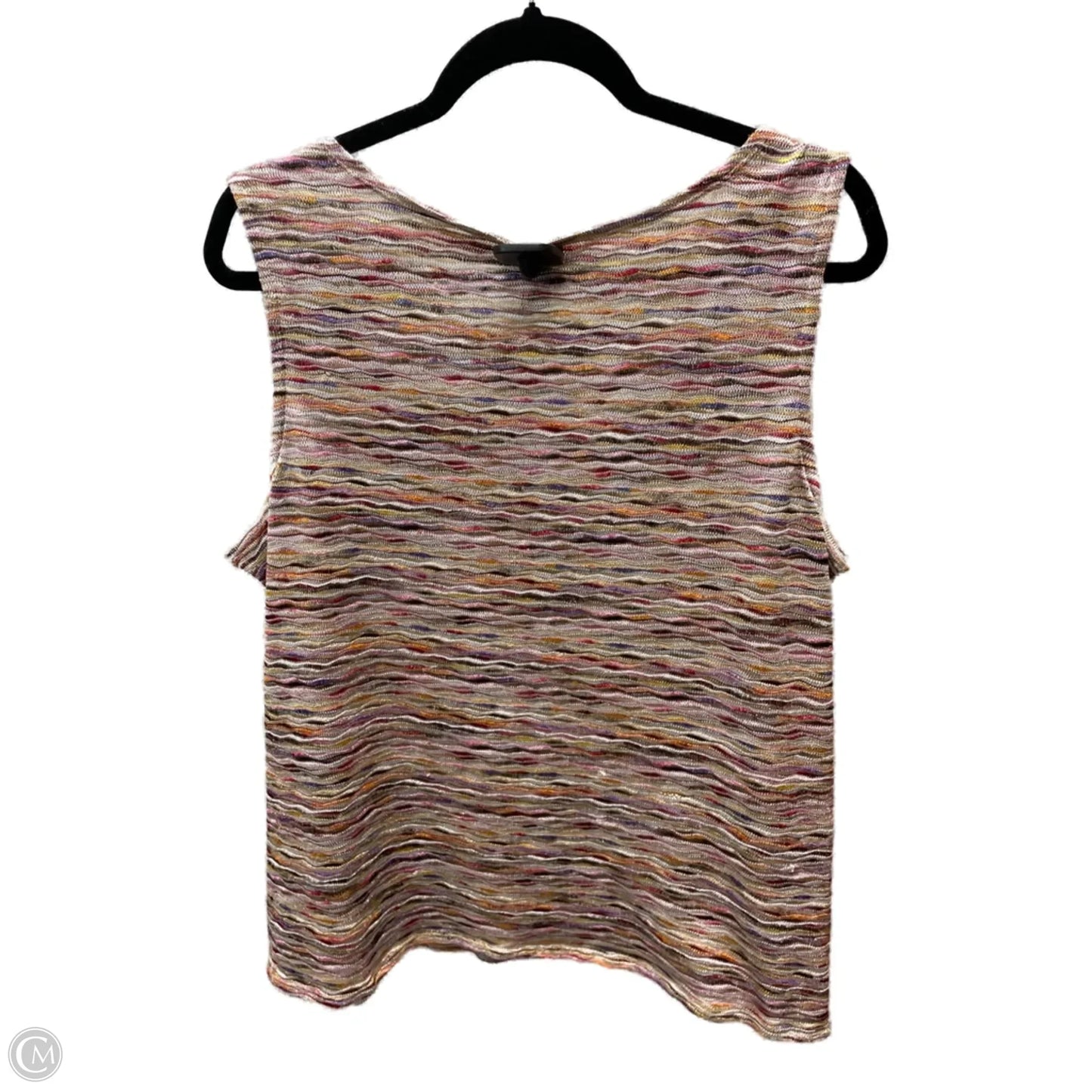Top Sleeveless By Chicos In Multi-colored, Size: L