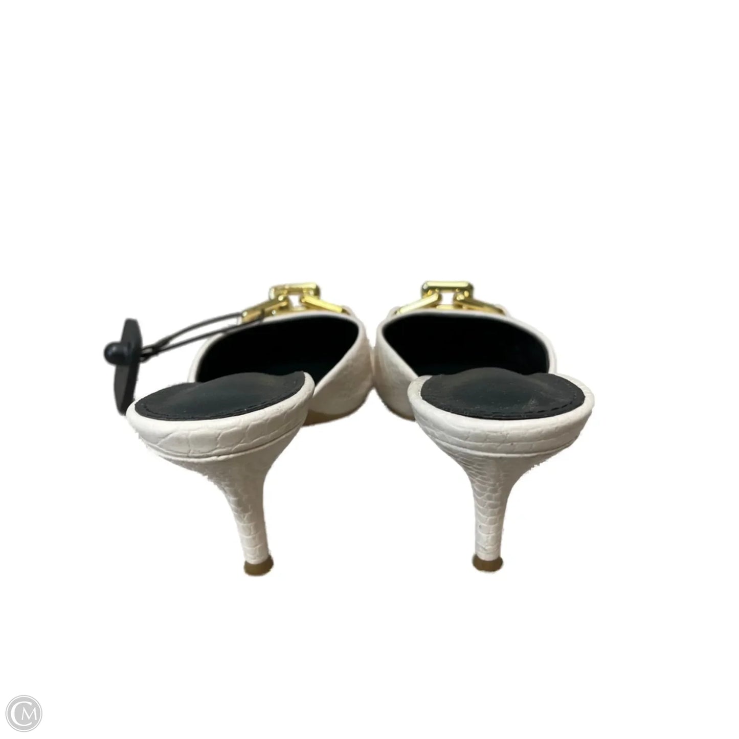 Shoes Heels Kitten By New York And Co In Gold & Tan, Size: 8