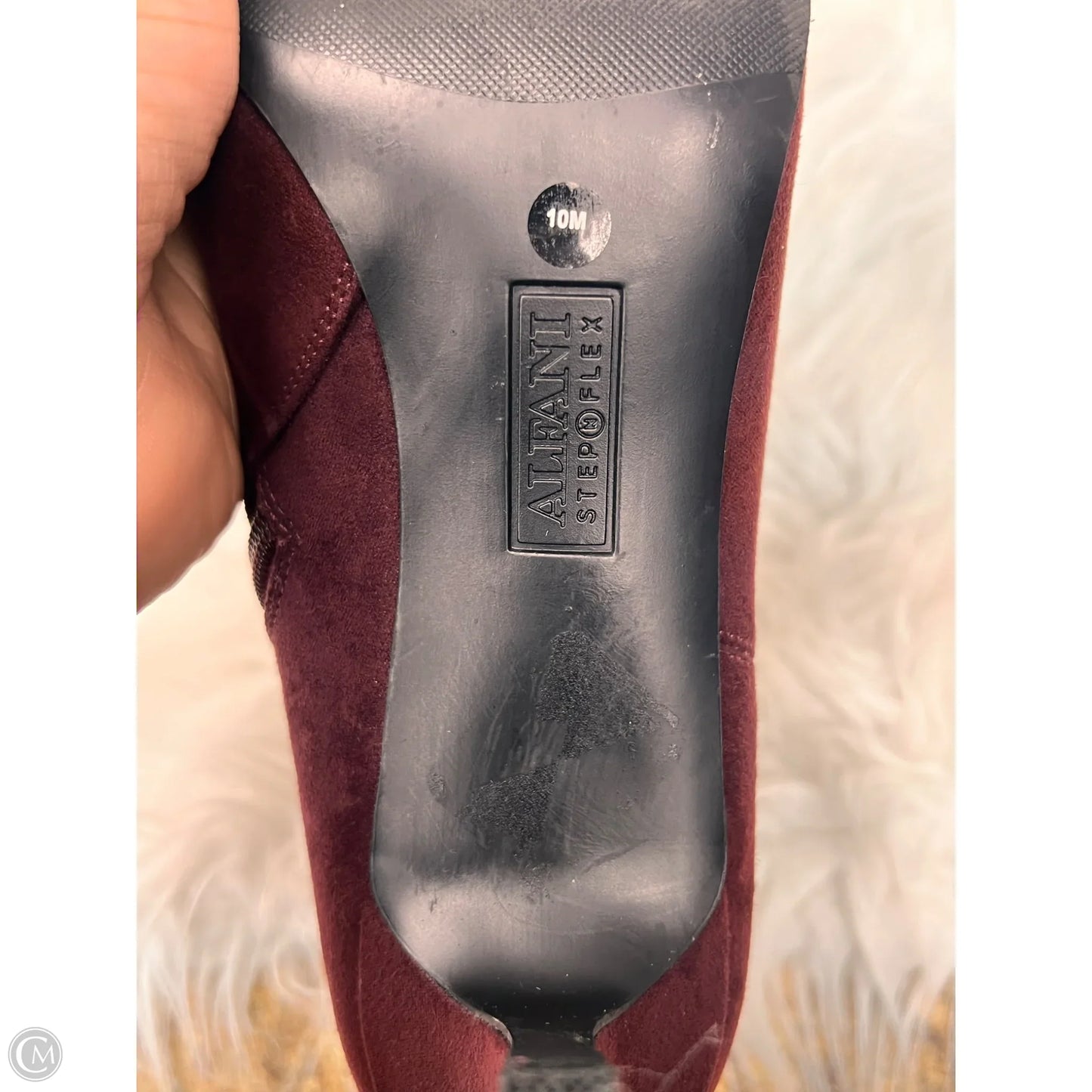 Boots Ankle Heels By Alfani In Purple, Size: 10