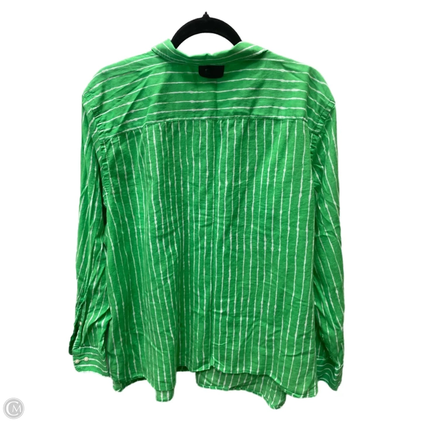 Top Long Sleeve By Lauren By Ralph Lauren In Striped Pattern, Size: 3x