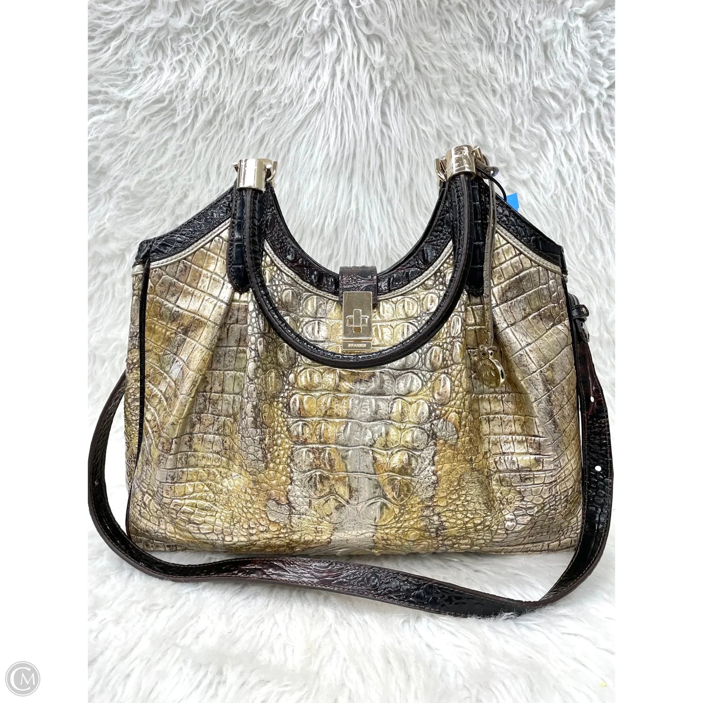 Handbag Designer By Brahmin, Size: Medium