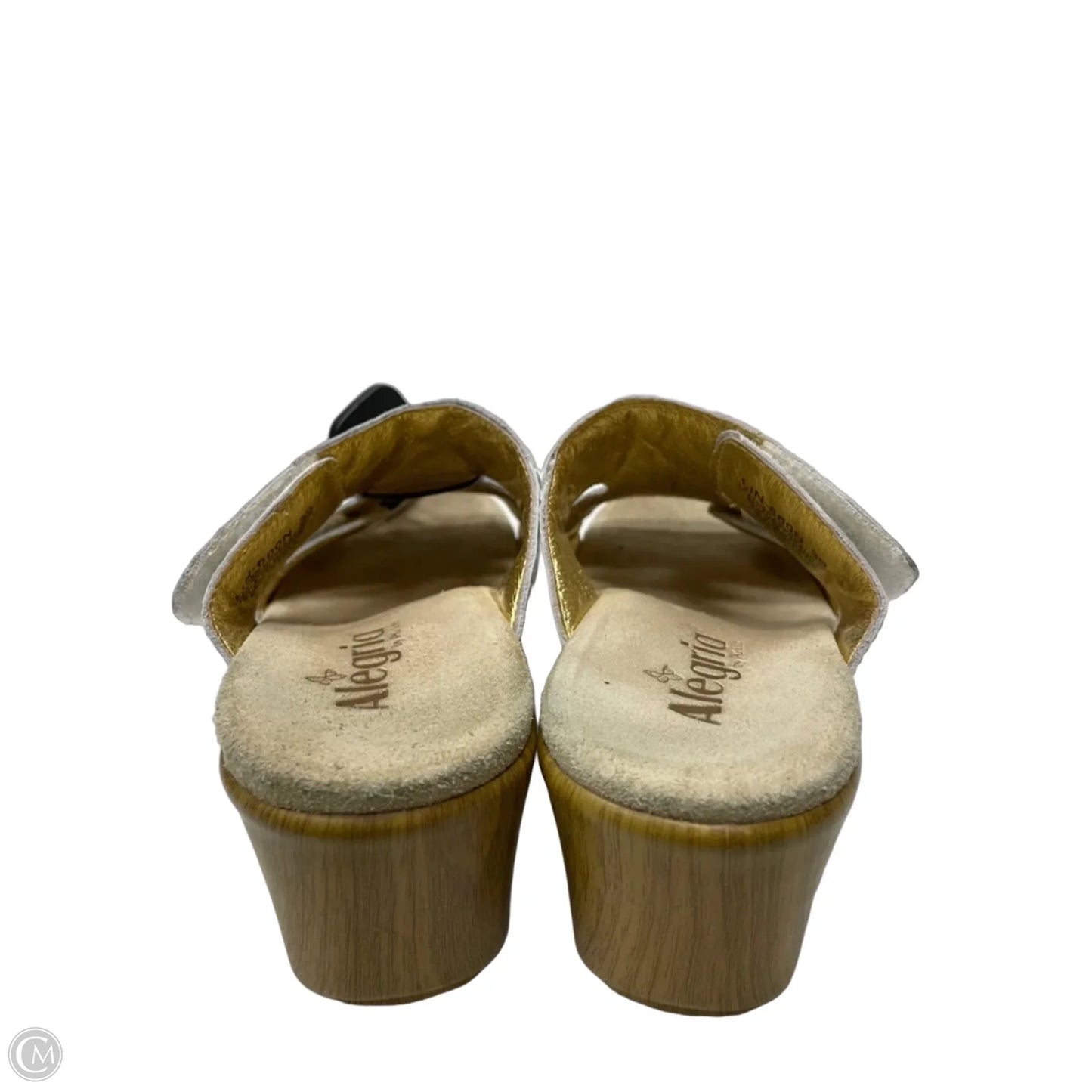 Sandals Heels Block By Alegria In Floral Print, Size: 8